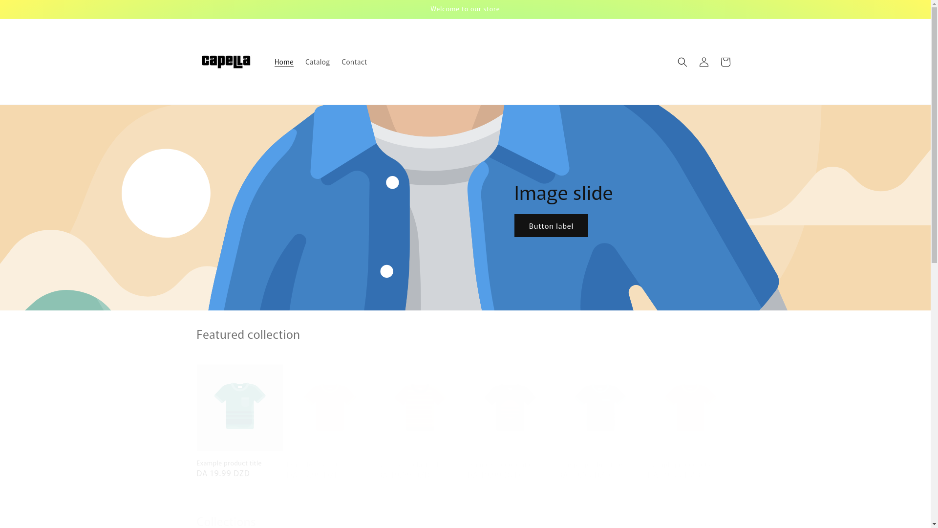 website screenshot of https://capelladz.store/