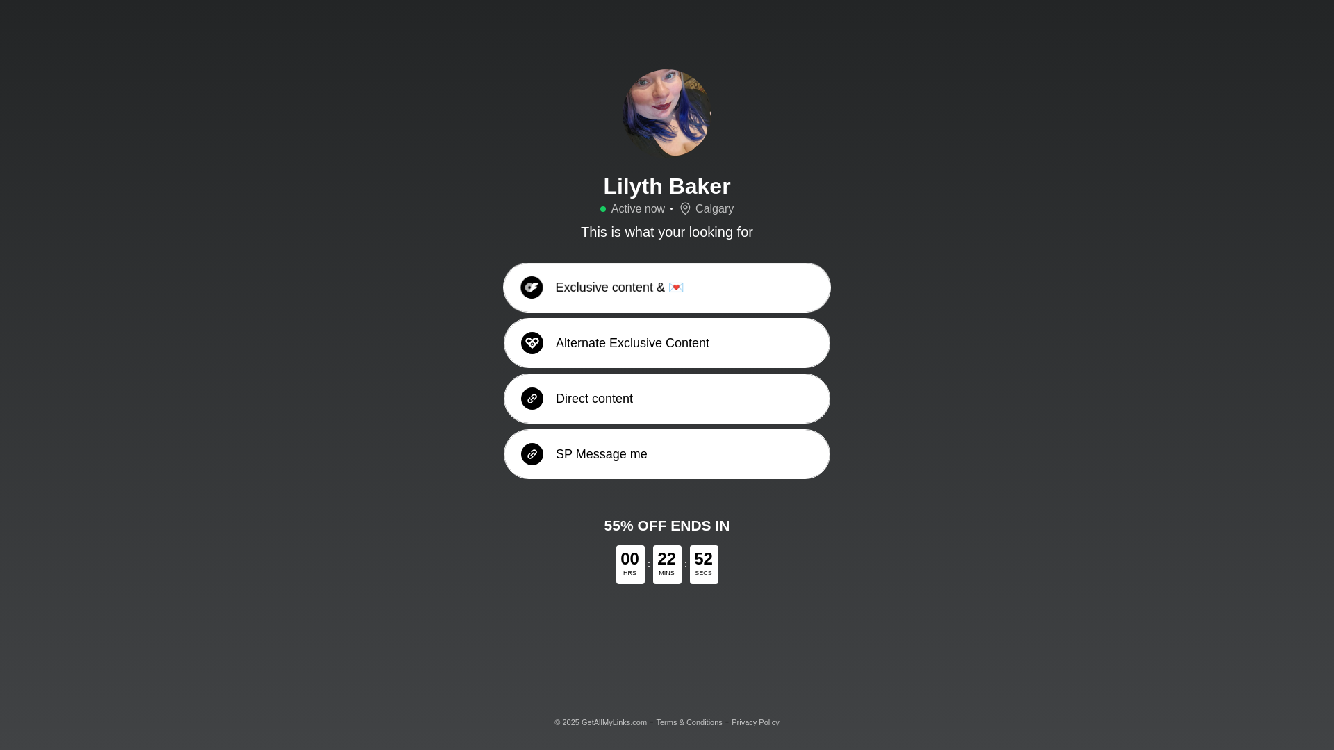 website screenshot of https://lilythbaker.net/