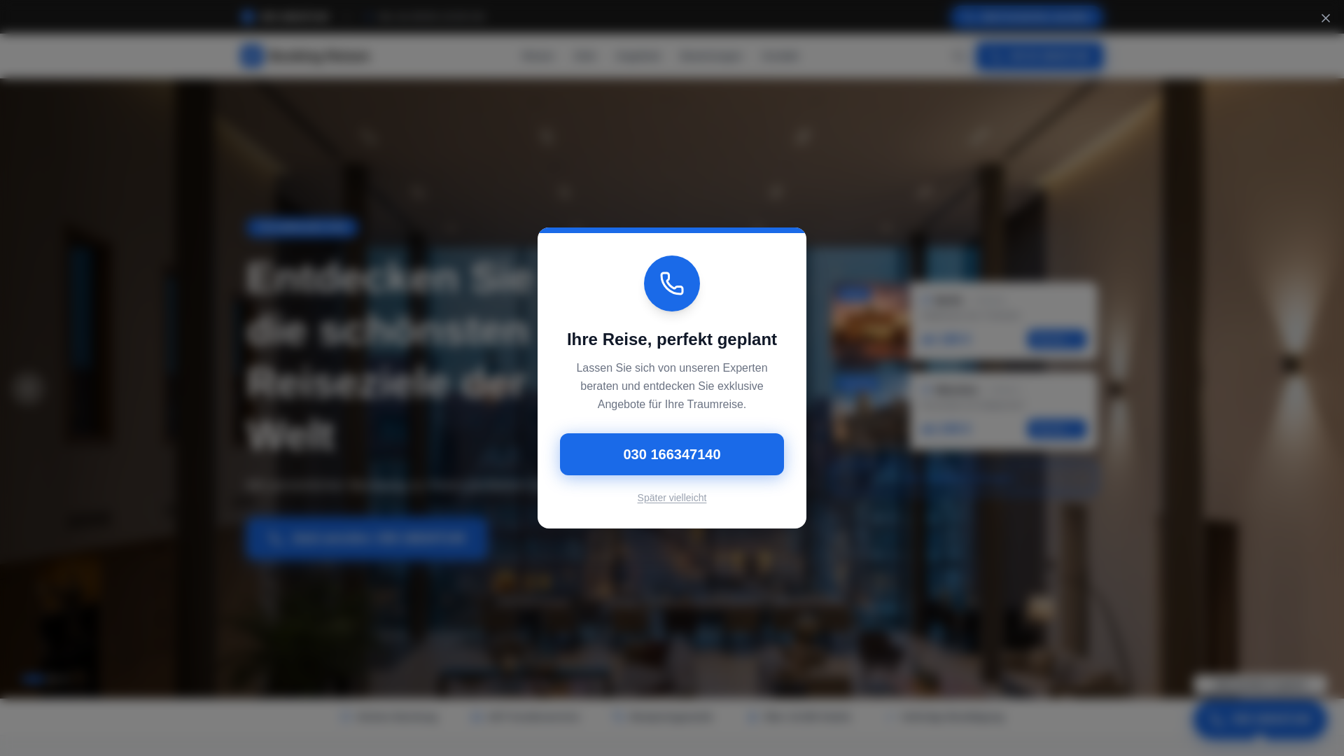 website screenshot of https://debookinglive.de/