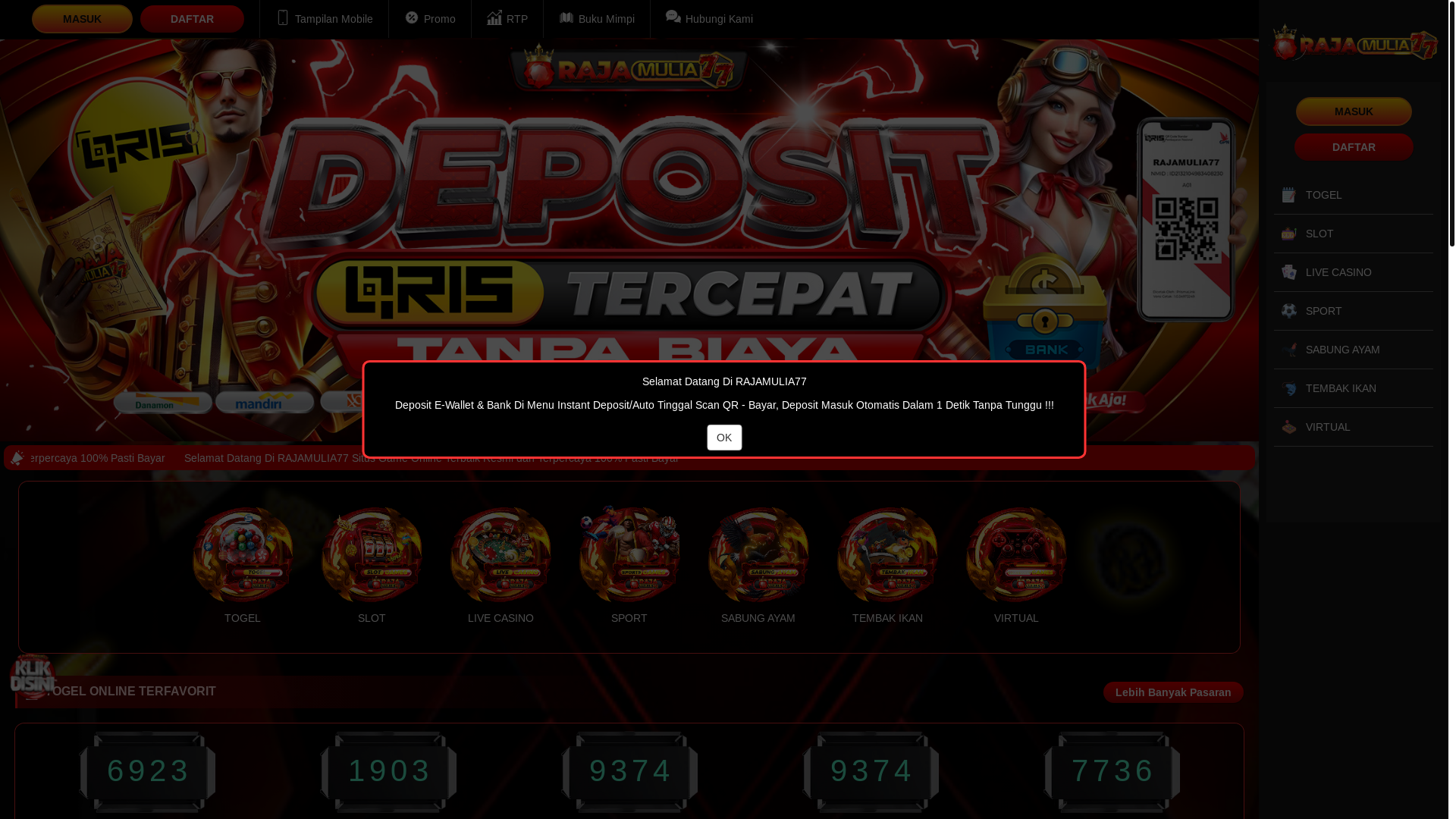 website screenshot of https://vvip-masukhumas.com/