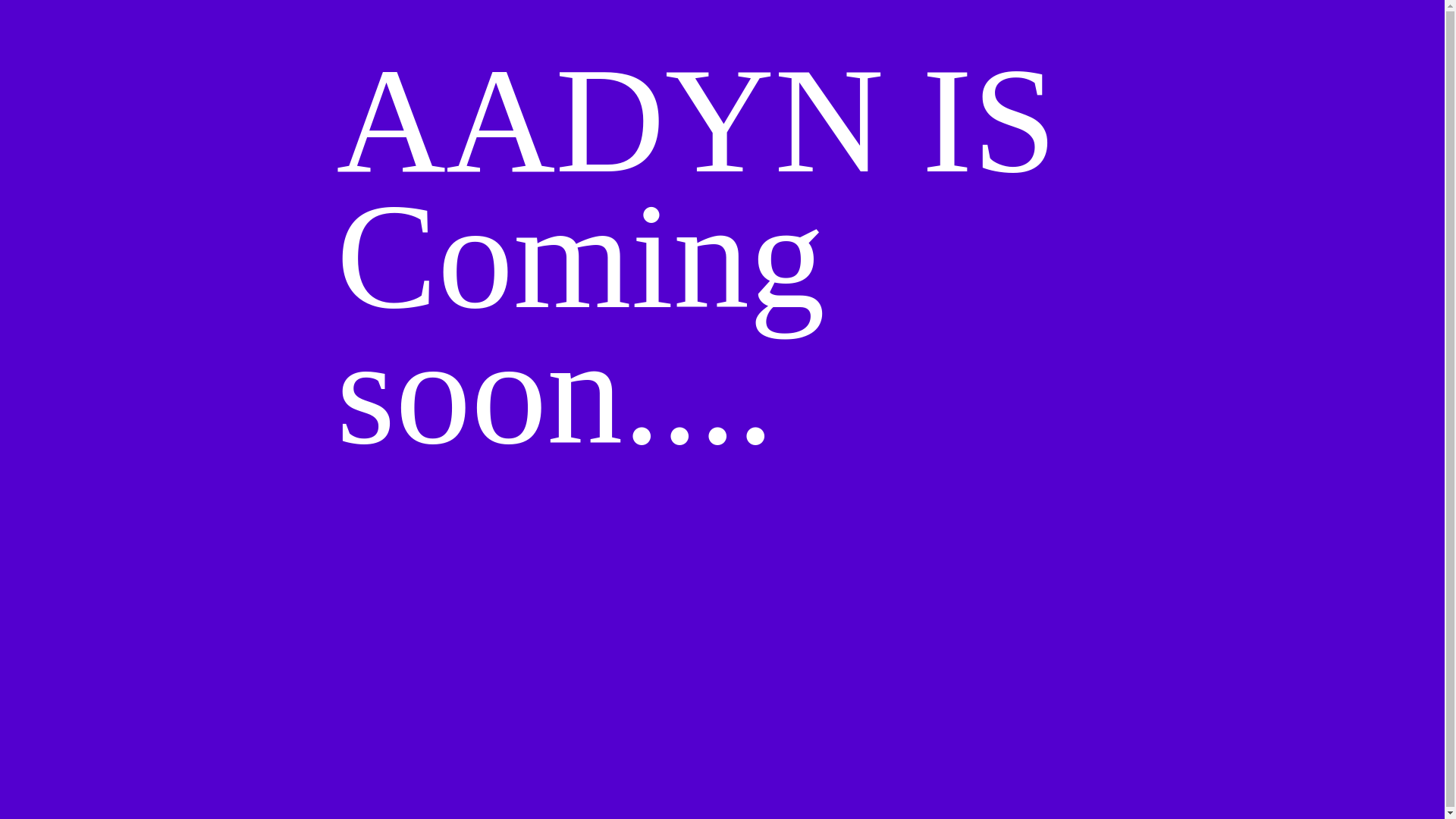 website screenshot of https://aadyn.in/