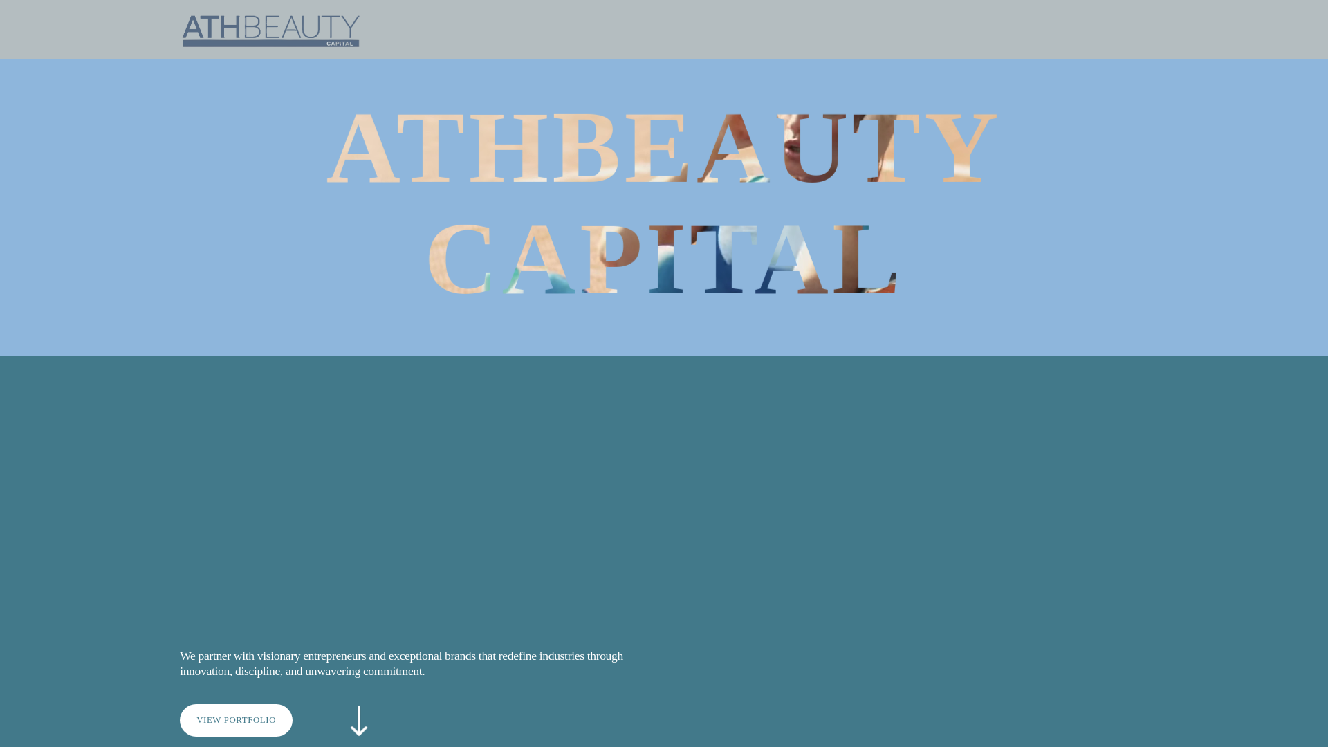 website screenshot of https://athbeautycapital.com/