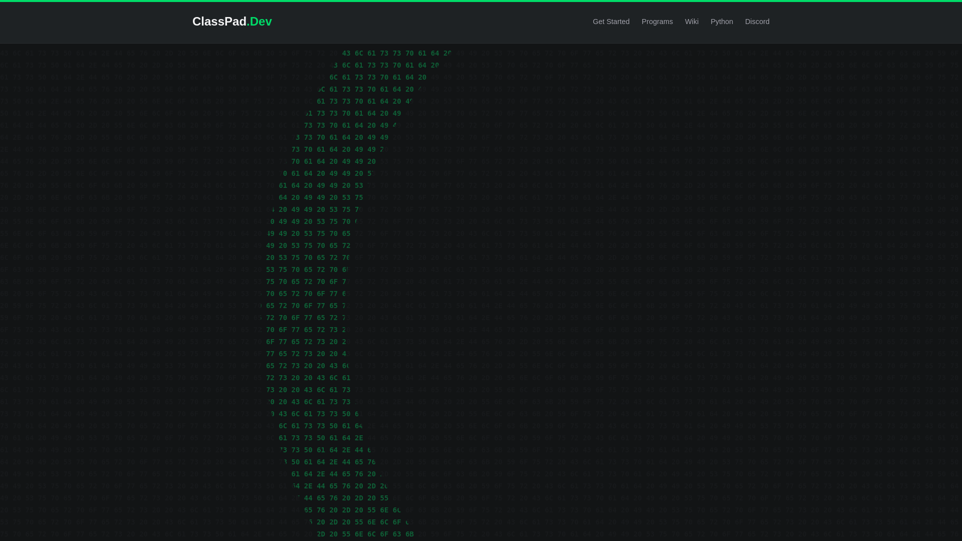 website screenshot of https://classpaddev-github-io.pages.dev/