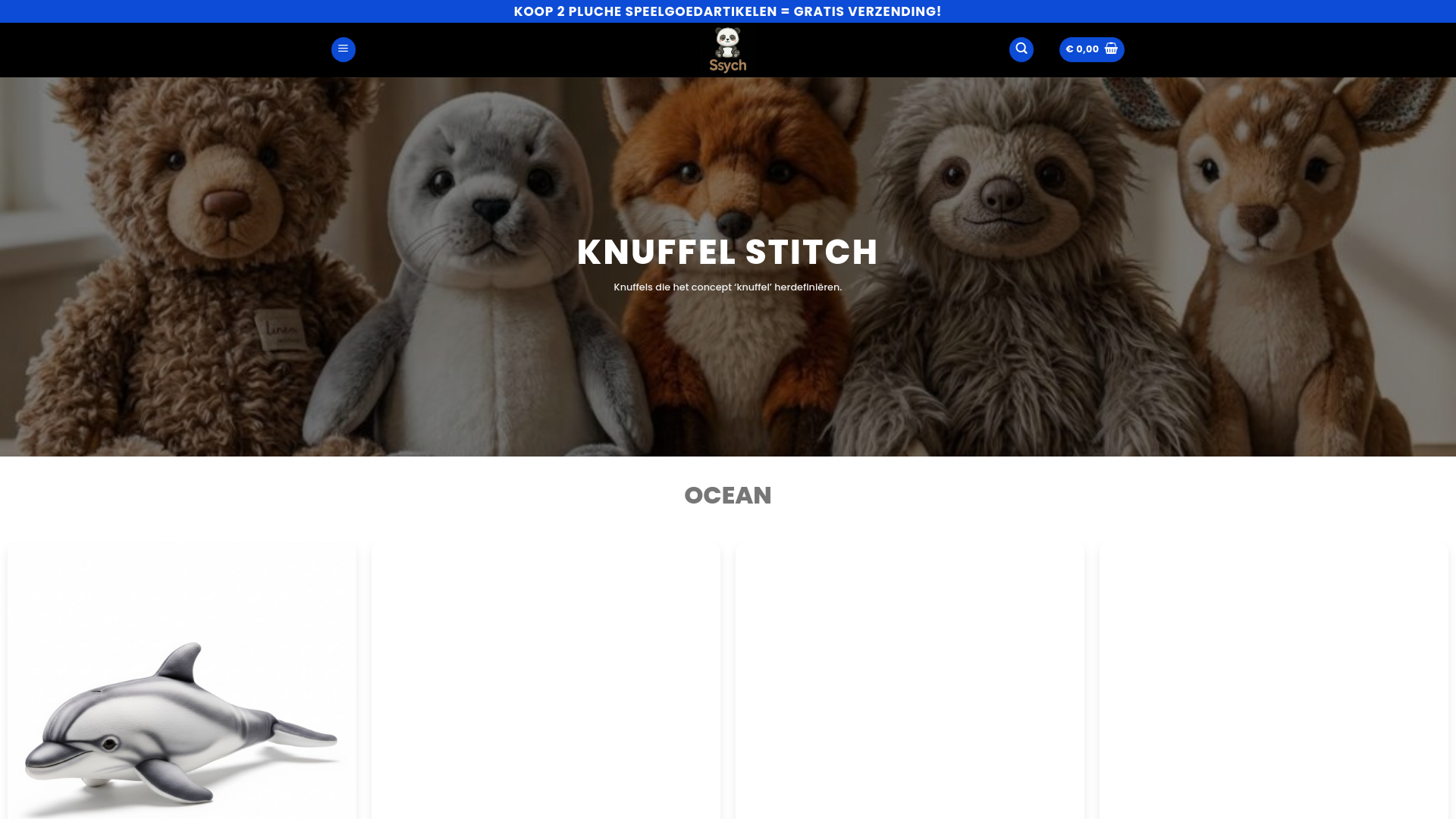 website screenshot of https://sych-knuffel.nl/