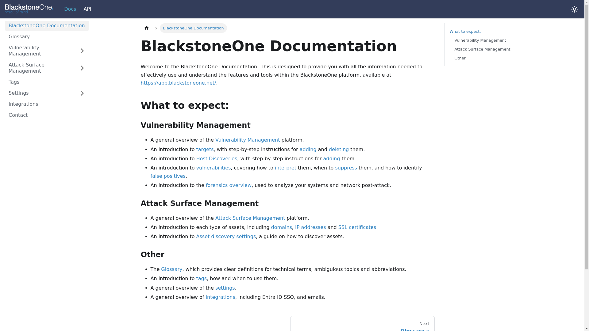 website screenshot of https://blackstoneone-docs.pages.dev/