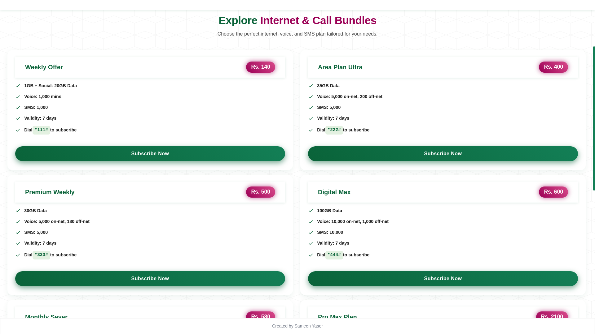website screenshot of https://telecombundlesproject.pages.dev/