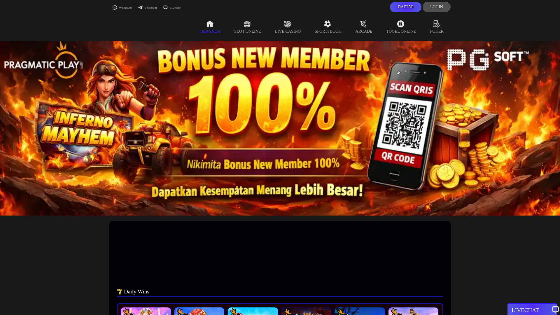 website screenshot of https://paten99daftar.com