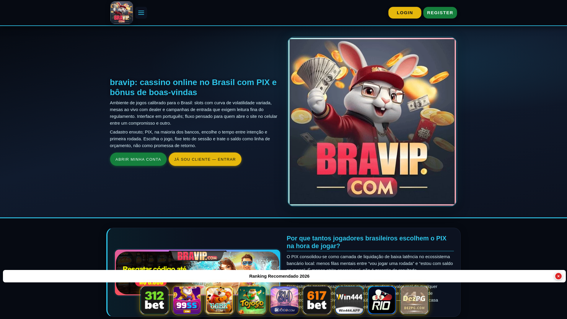 website screenshot of https://bravipjogos.com.br/