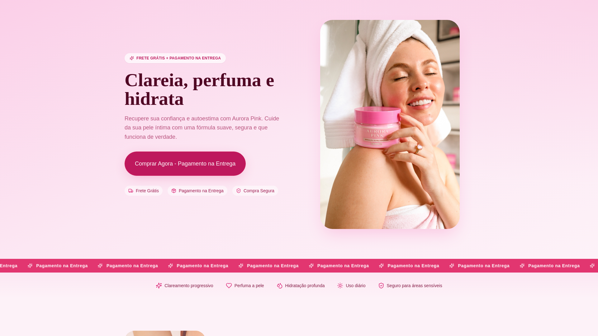 website screenshot of https://aurorapinkbrasil.com.br/