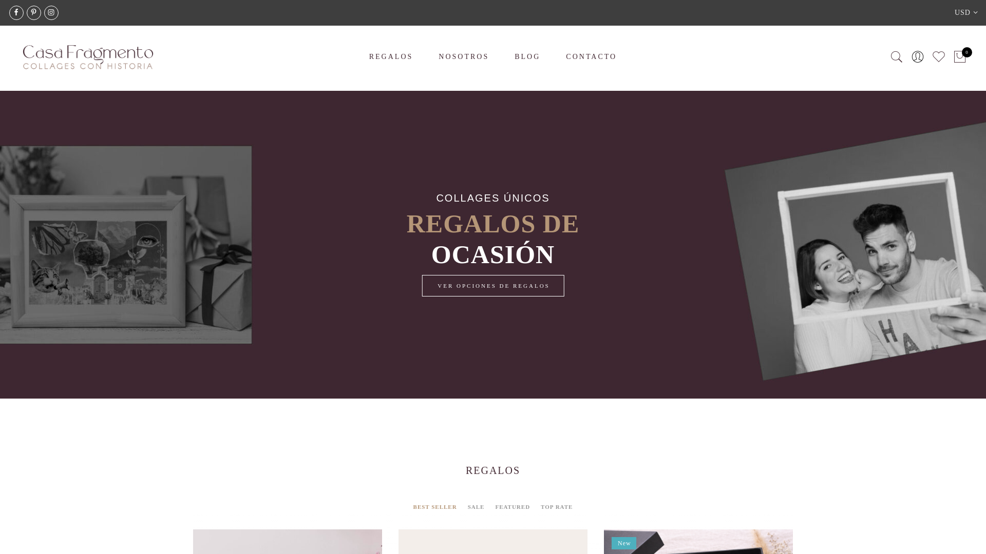 website screenshot of https://casafragmento.com/