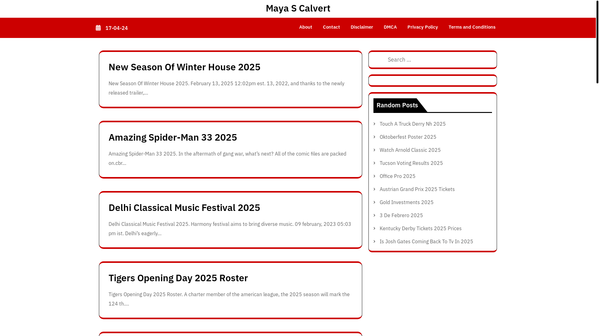 website screenshot of https://mayascalvert.pages.dev/