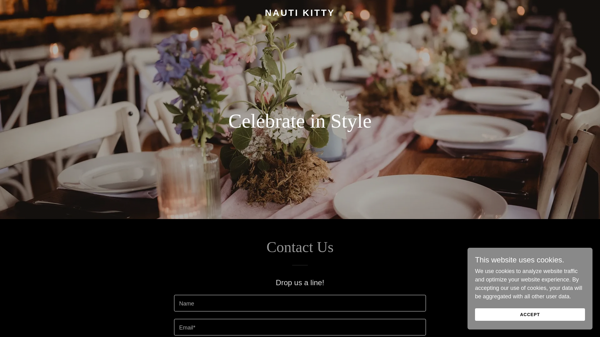 website screenshot of https://nautikitty.net