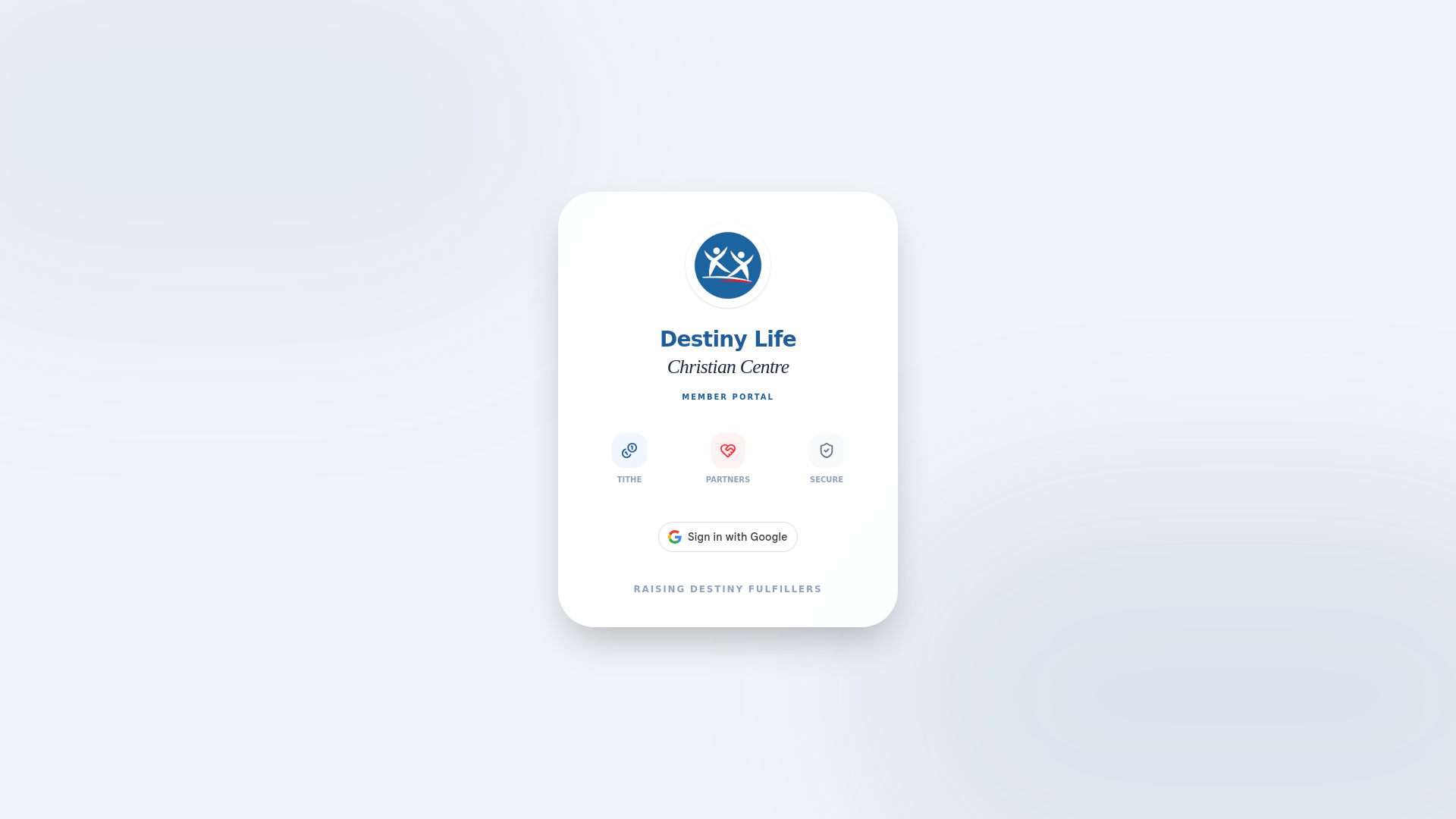 website screenshot of https://destiny-life-portal.pages.dev/