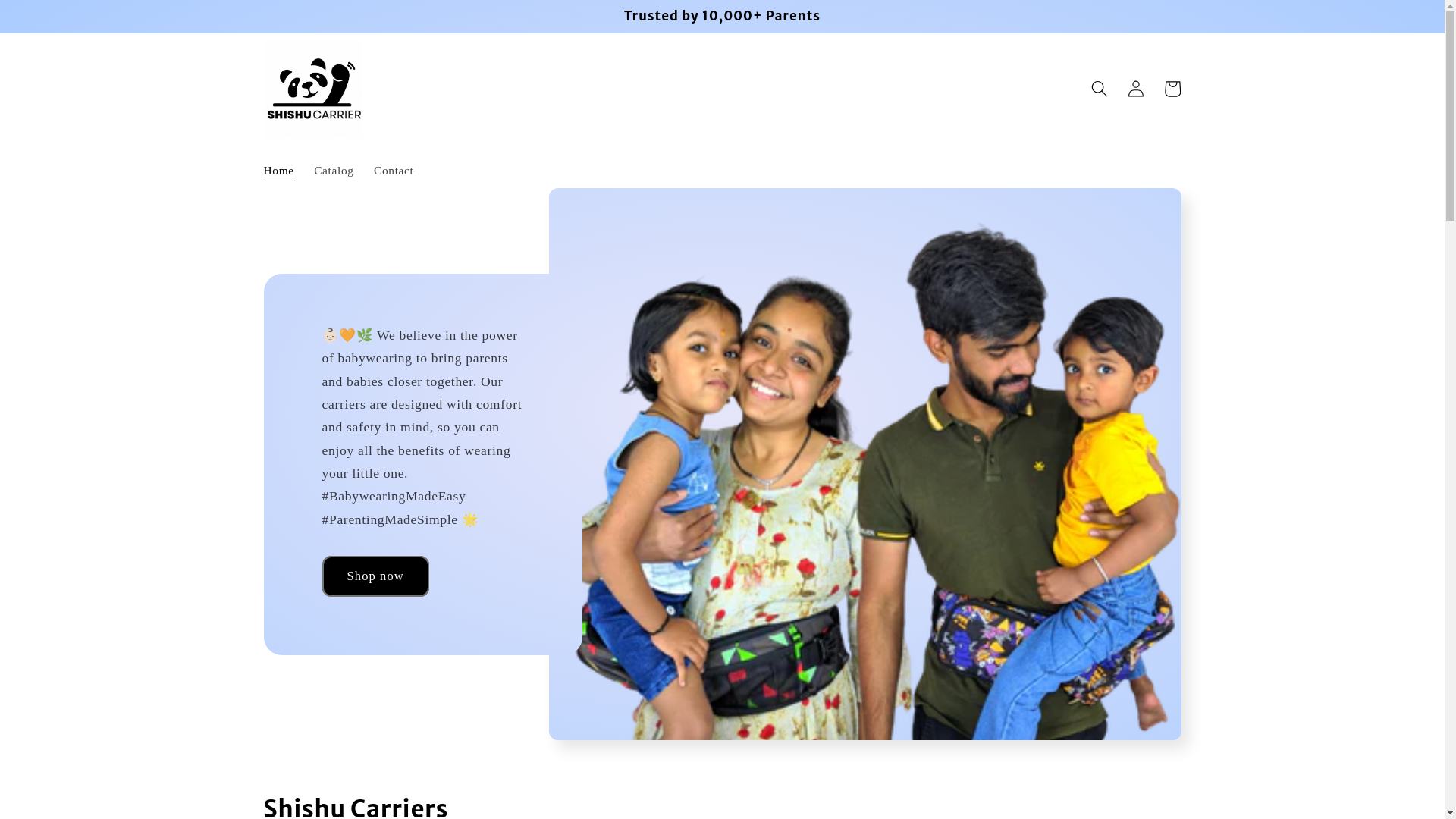 website screenshot of https://shishucarrier.in/