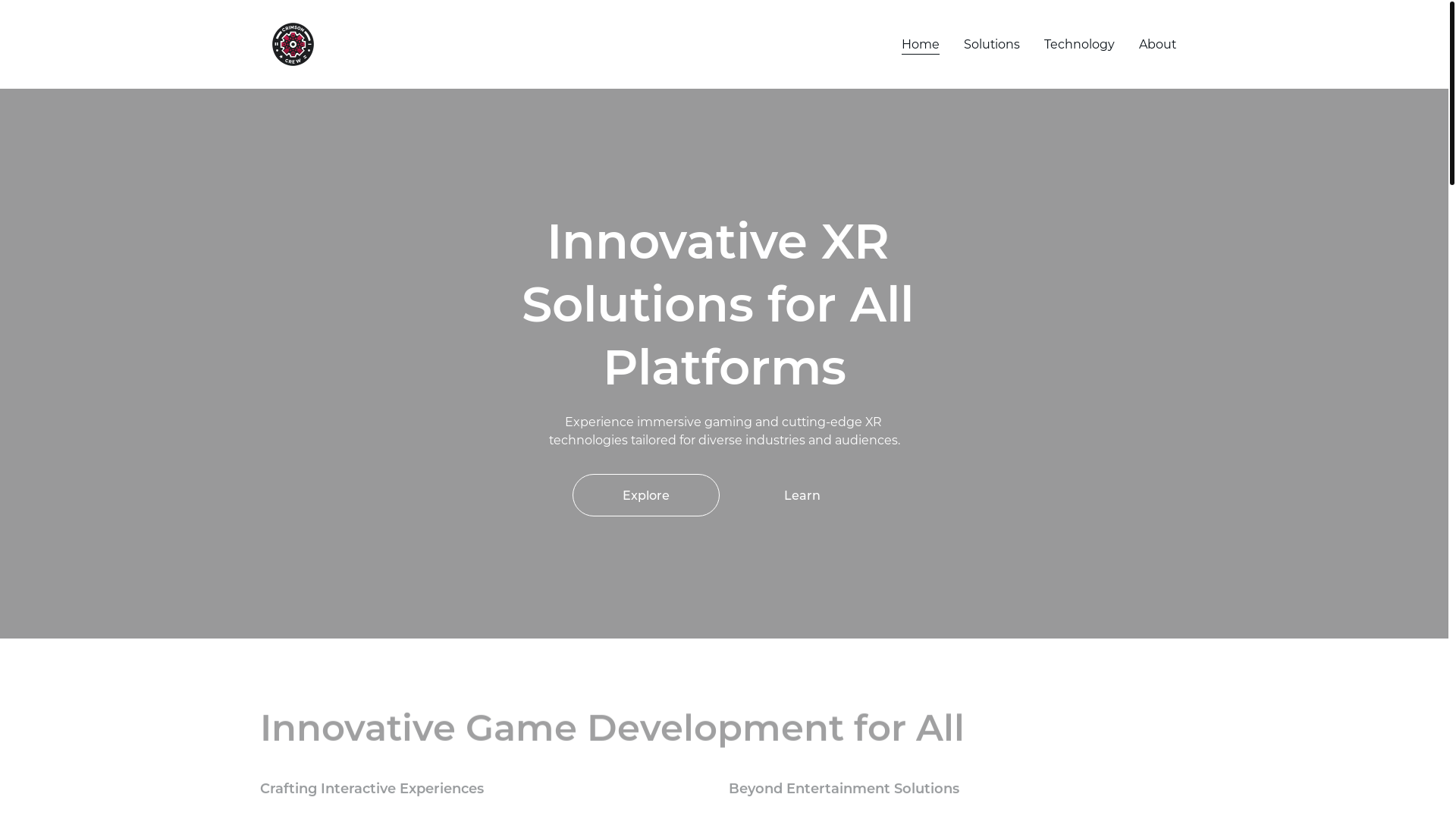 website screenshot of https://crimsoncrew.io/