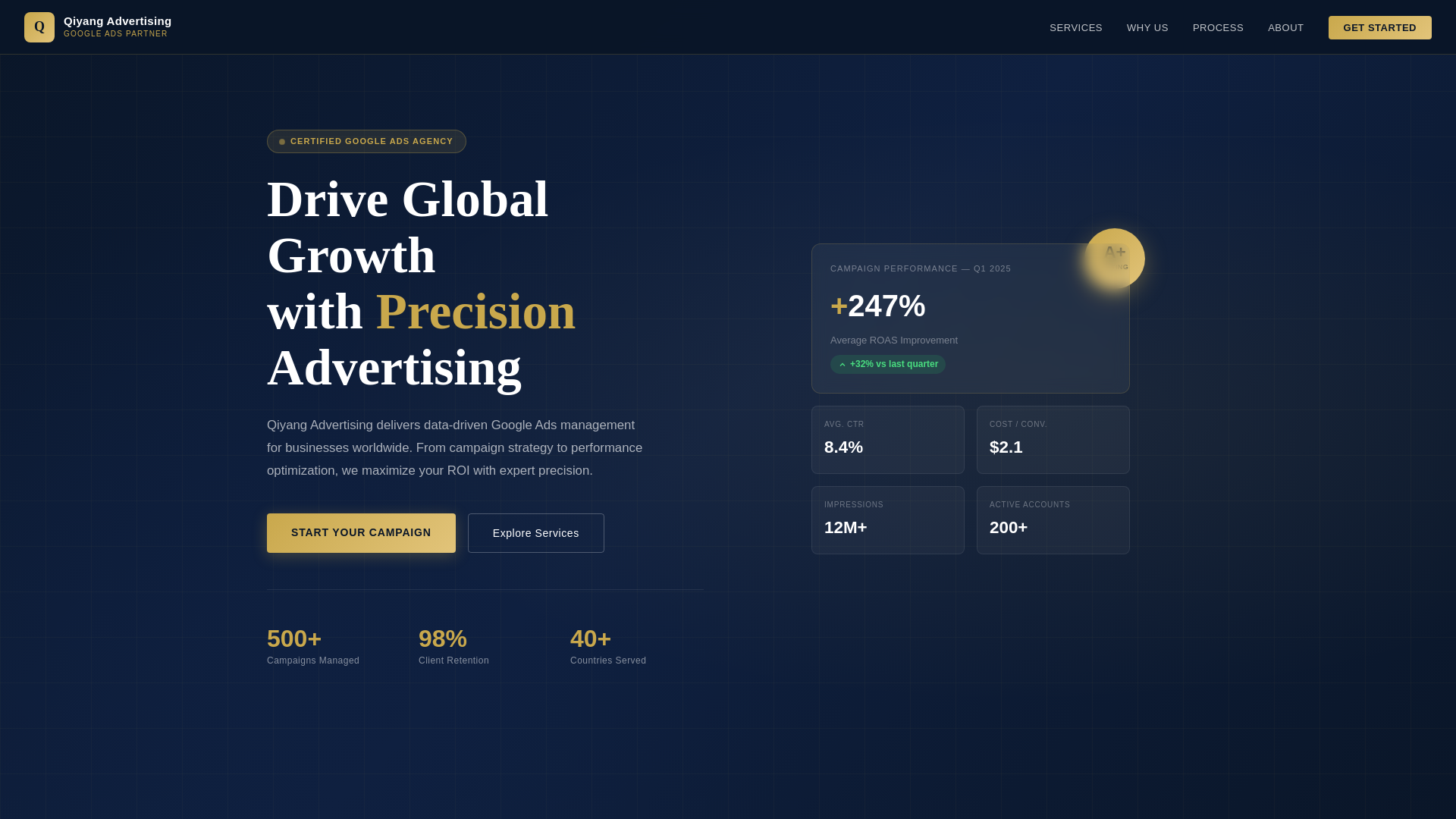 website screenshot of https://jqadvertising.site/