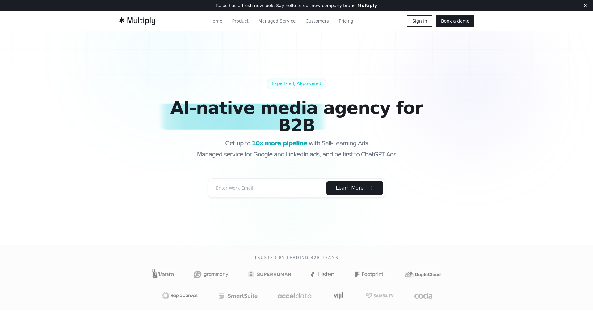 website screenshot of https://joinmultiply.co/