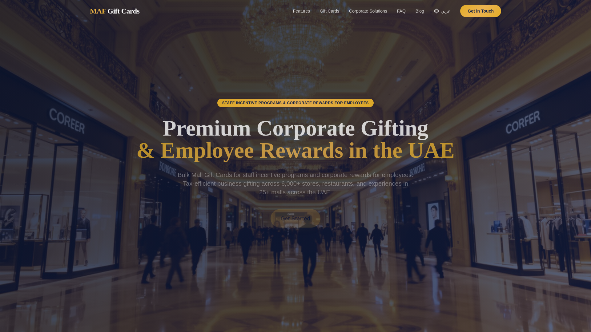 website screenshot of https://corporategifts-uae.com/