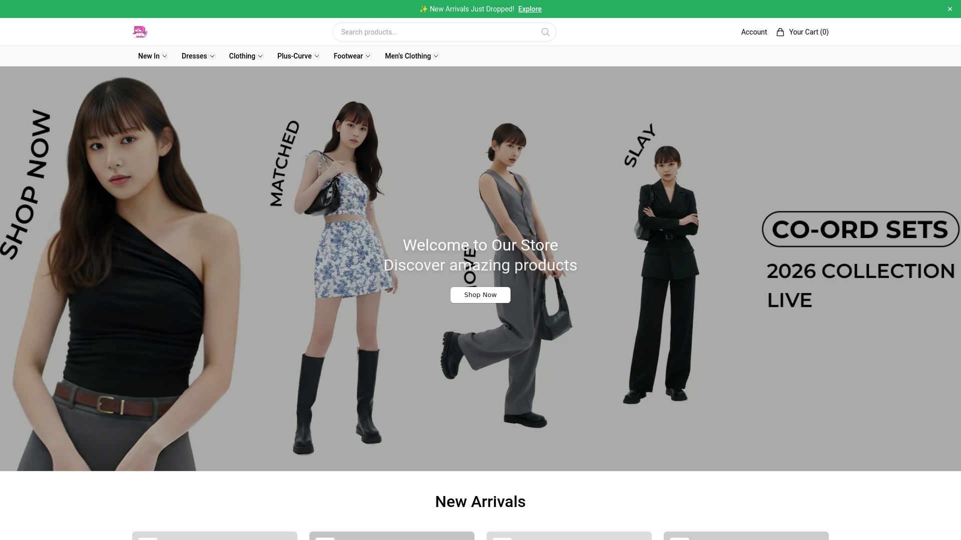 website screenshot of https://littleboxstore.shop/