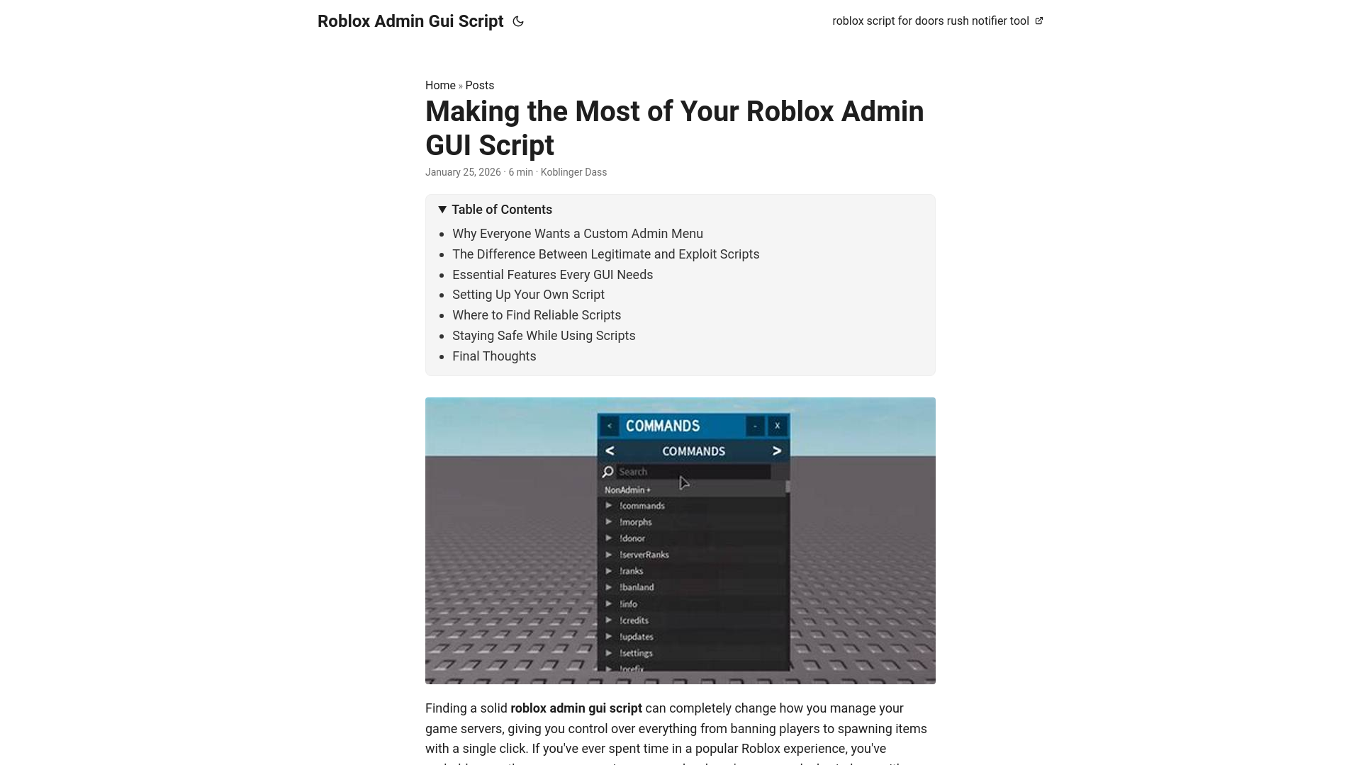 website screenshot of https://roblox-admin-gui-script.pages.dev/