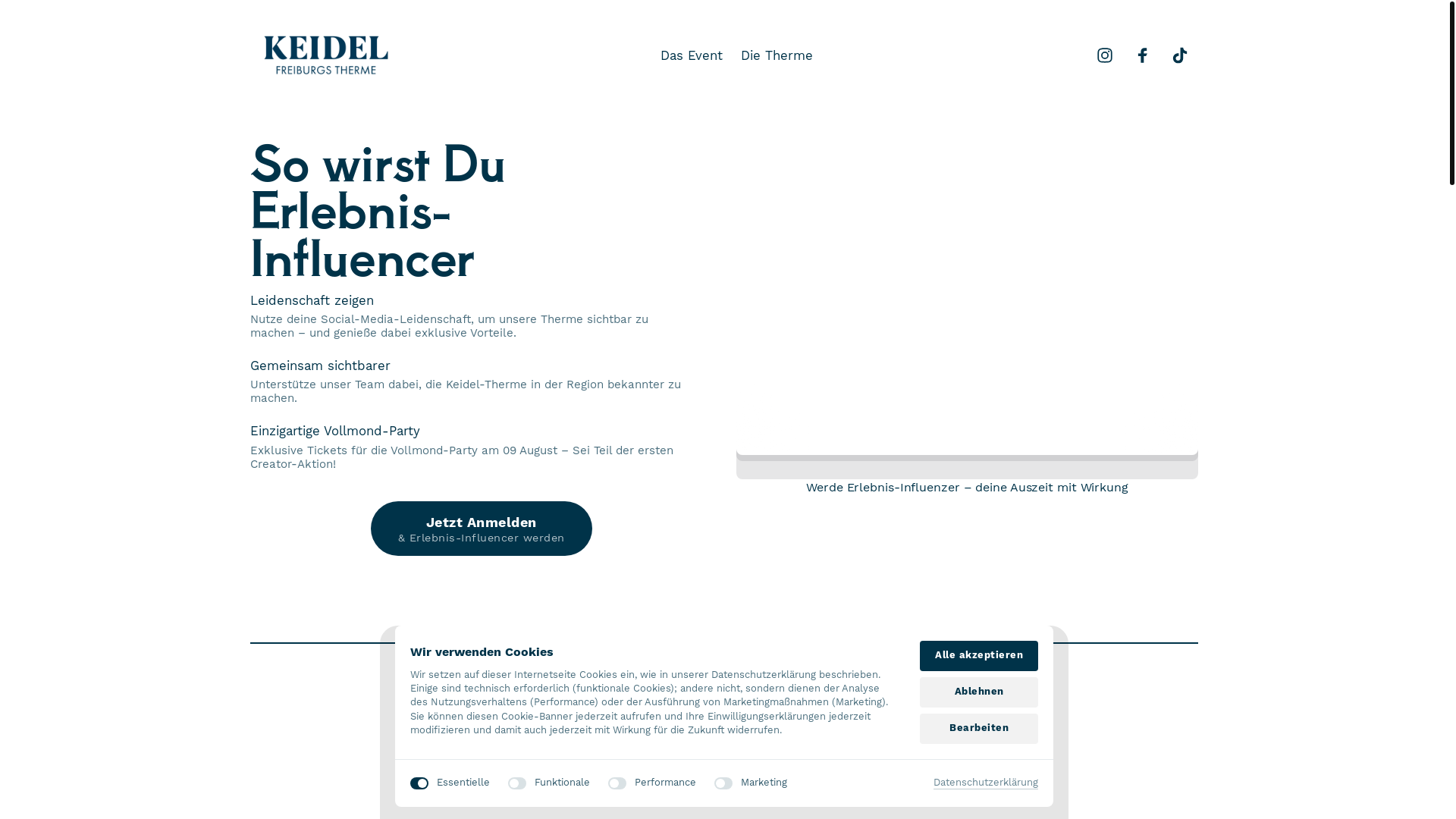 website screenshot of https://online-keideltherme.de/