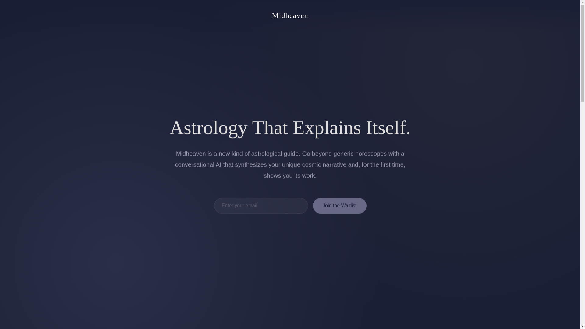 website screenshot of https://midheaven-static.pages.dev/