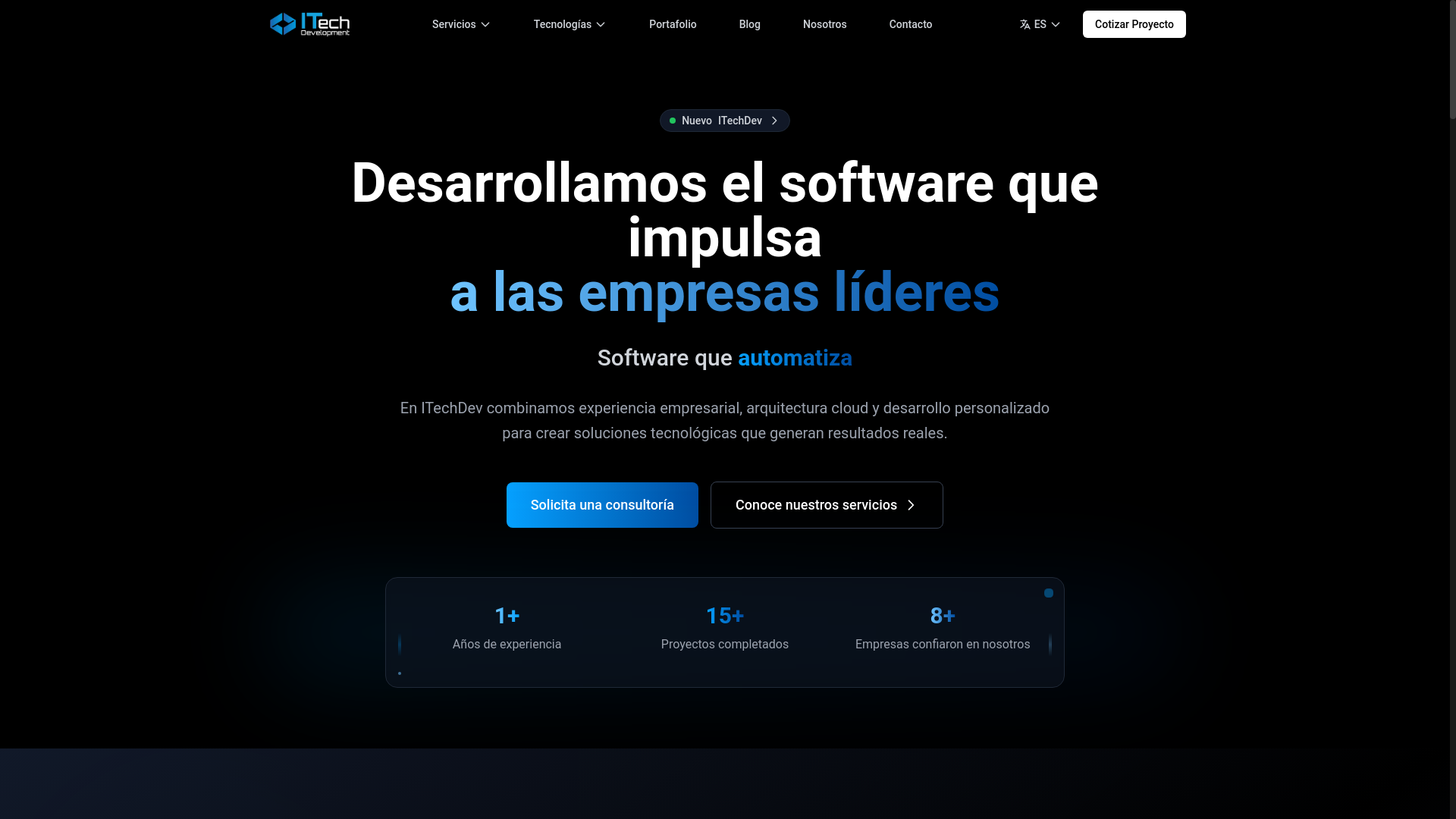 website screenshot of https://sitioitechv2.pages.dev/