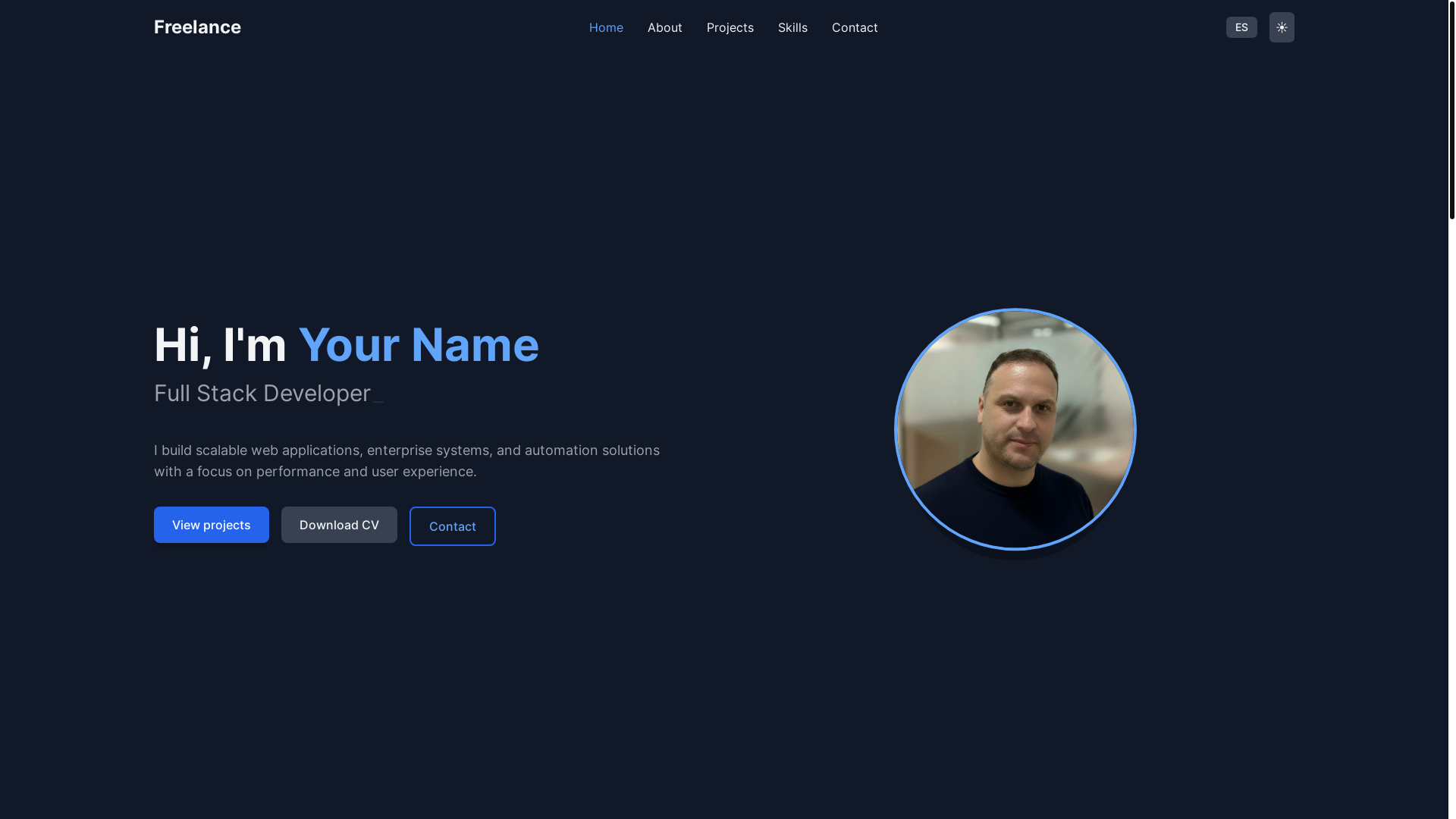 website screenshot of https://portafolio-freelance.pages.dev/
