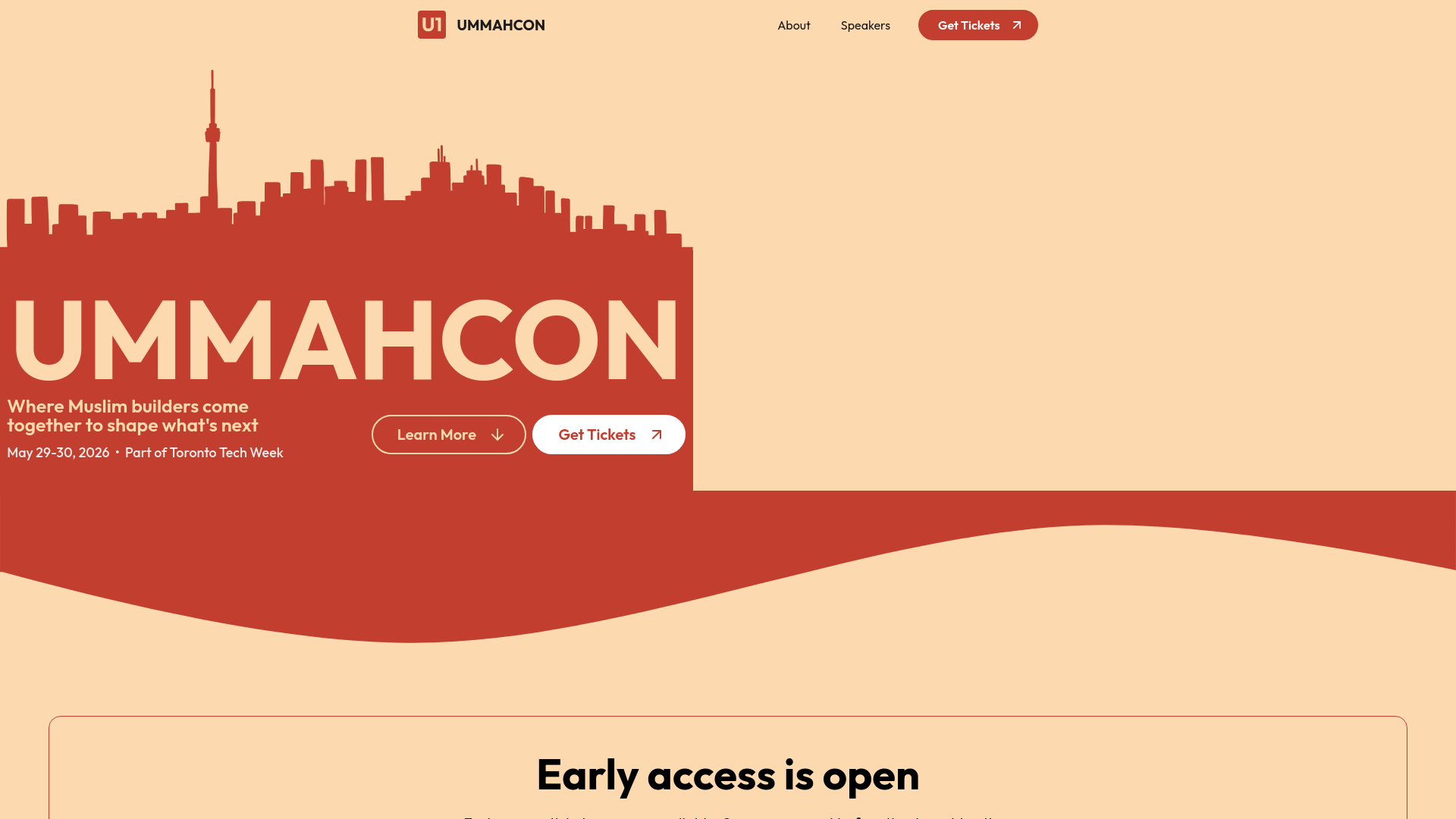 website screenshot of https://ummahcon.pages.dev/