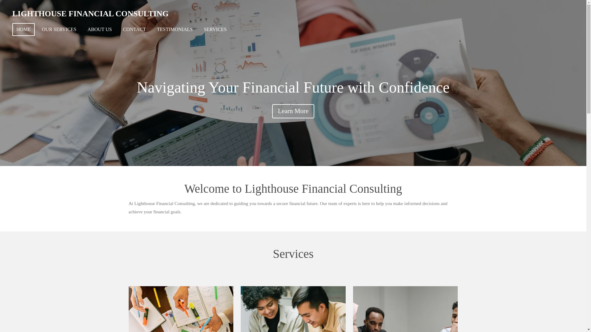 website screenshot of https://lighthousefinancialco.com/
