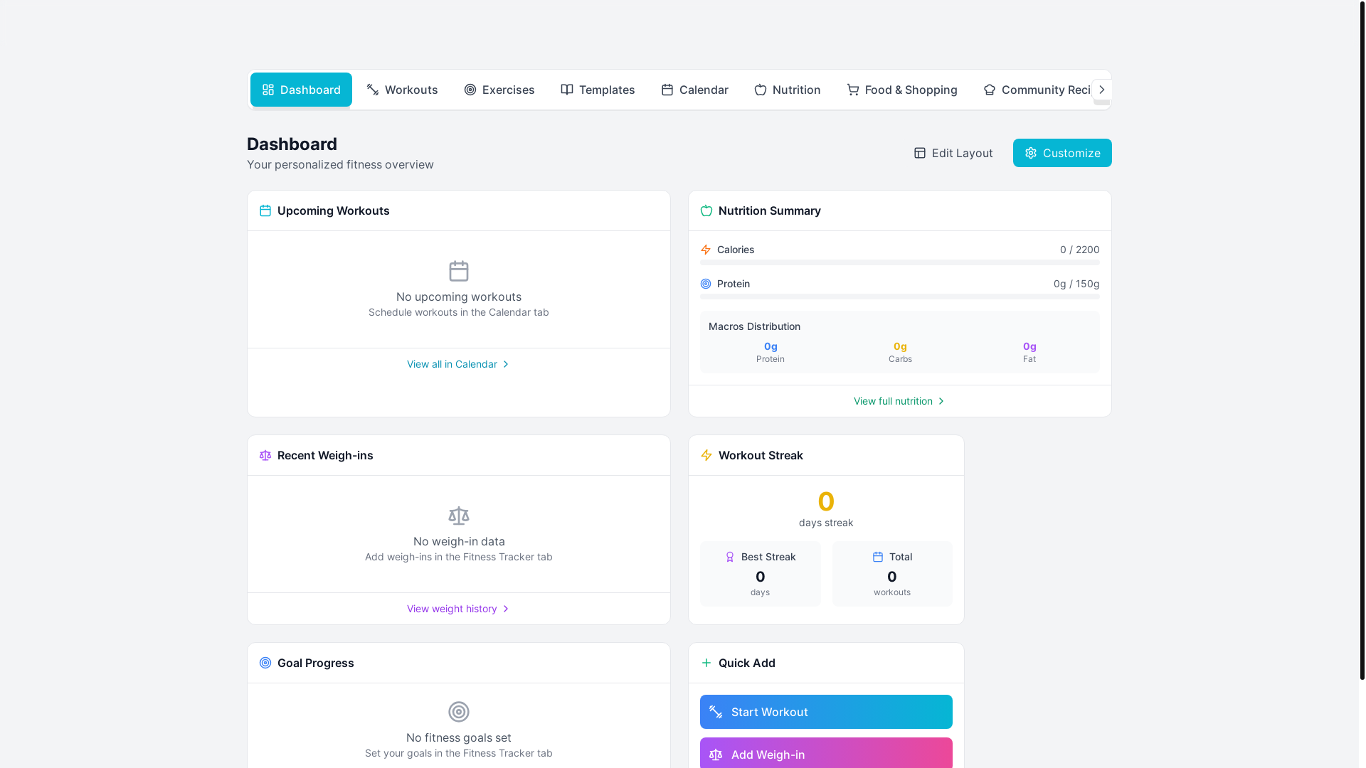 website screenshot of https://muscletrack.net/