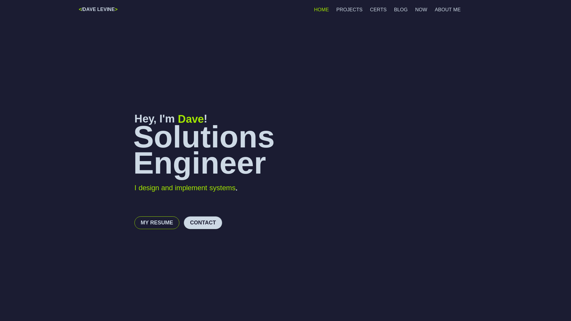 website screenshot of https://daves-portfolio.pages.dev/