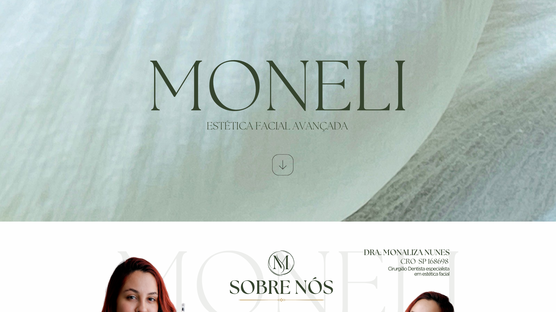 website screenshot of https://clinicamoneli.com/