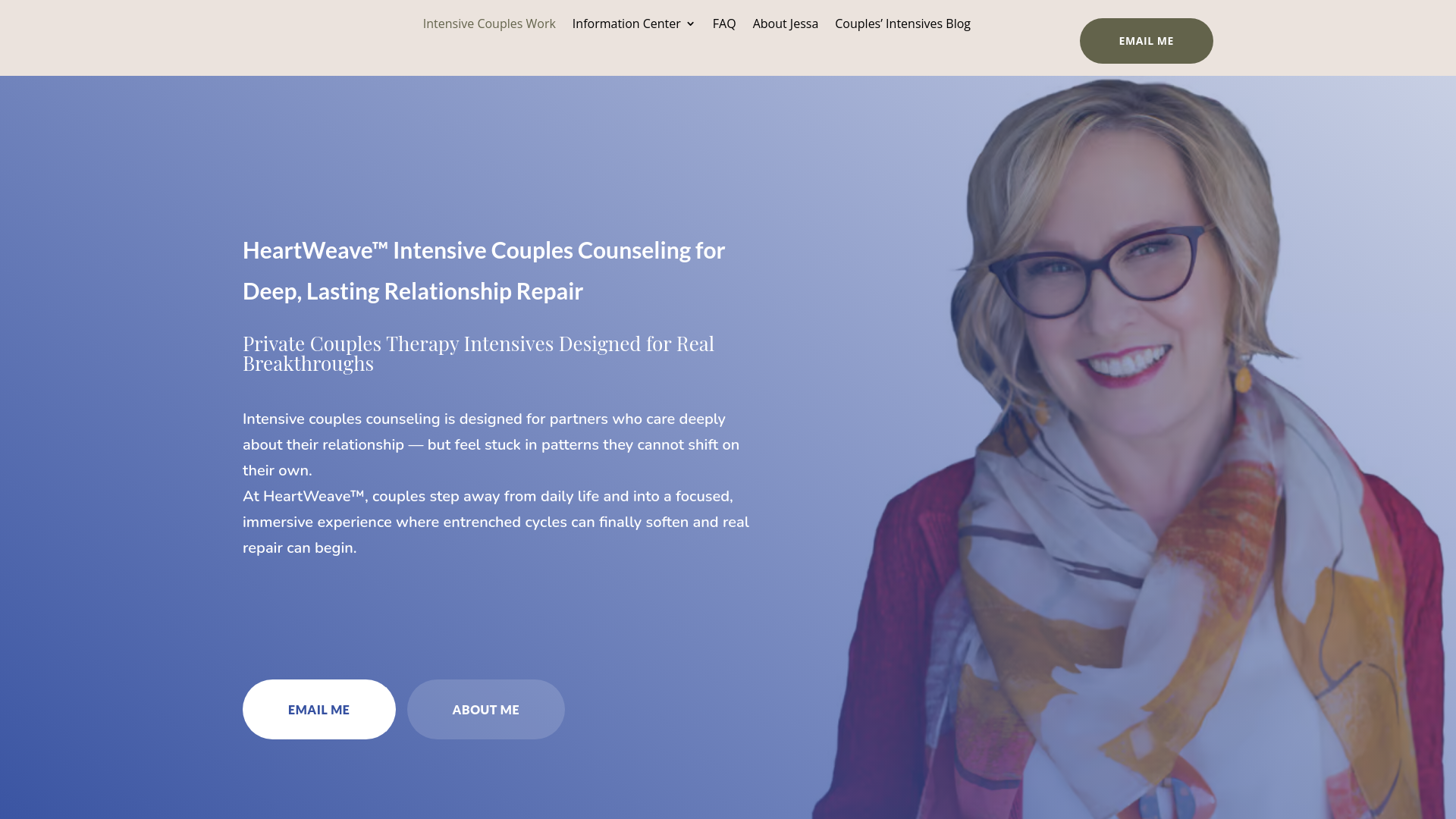 website screenshot of https://heartweave.org/