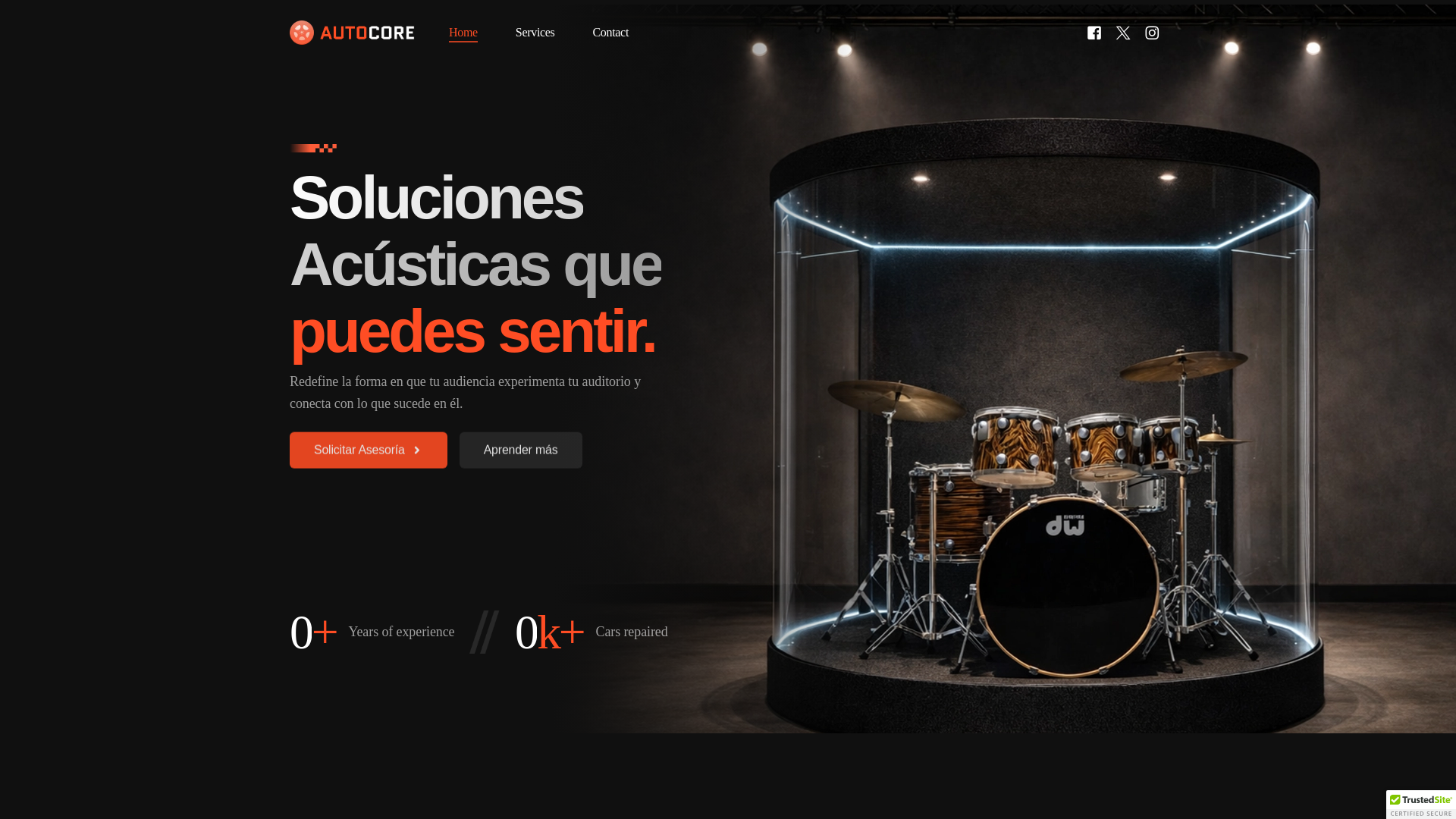 website screenshot of https://soundgate.mx/