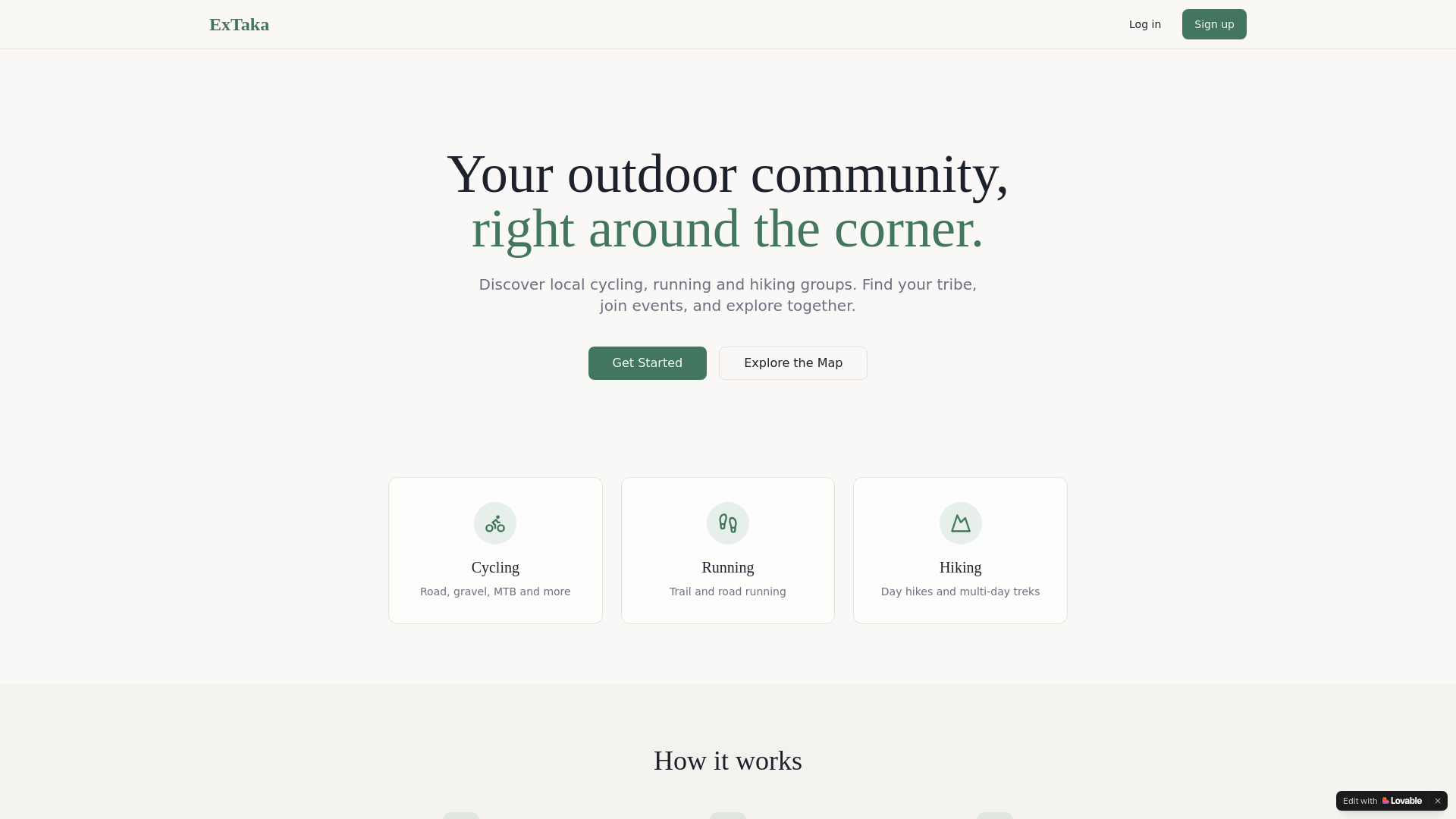 website screenshot of https://extaka.me