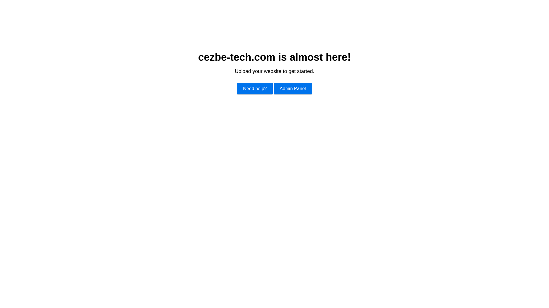 website screenshot of https://cezbe-tech.com/