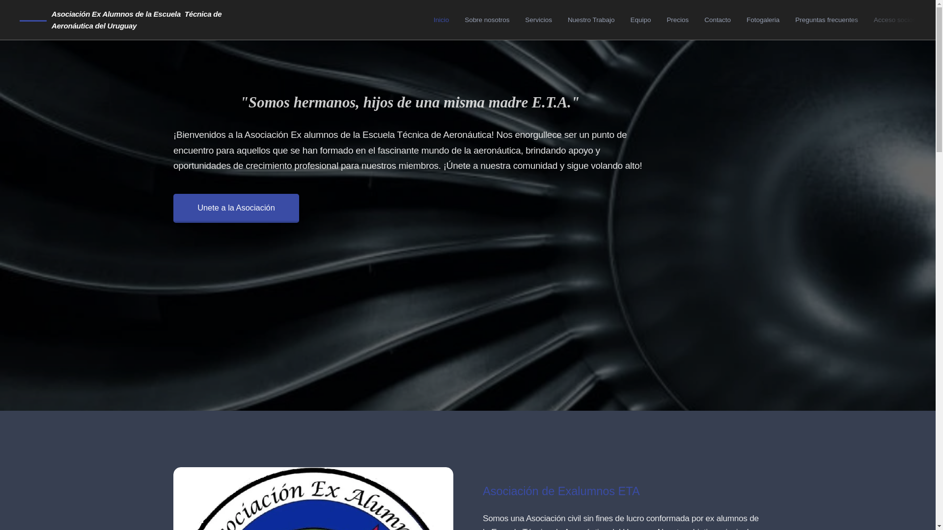 website screenshot of https://asociacion-ex-alumnos-de-la-escuela-tecnica-de-aeronautica.com/