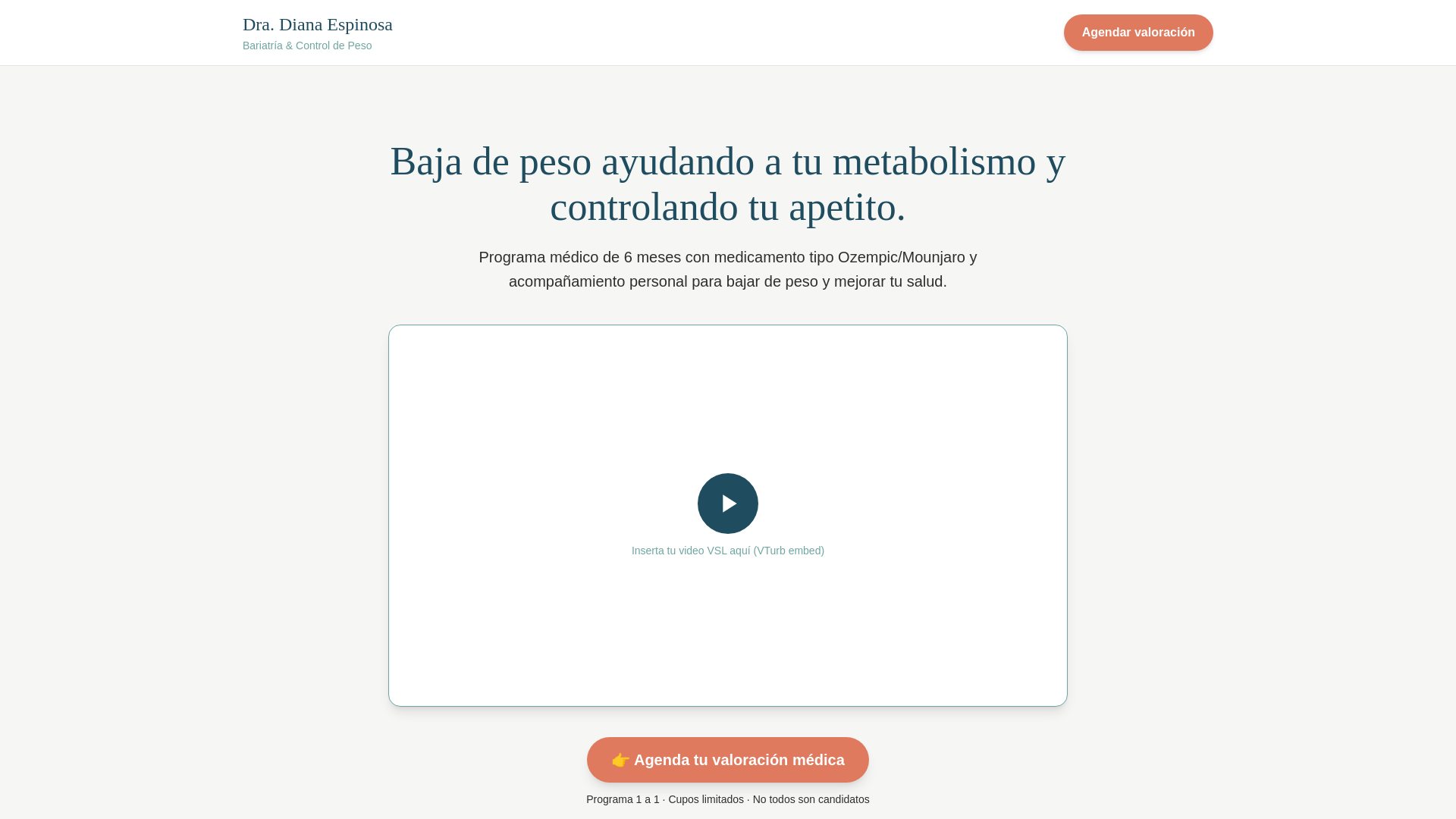 website screenshot of https://dianaespinosabariatra.com/