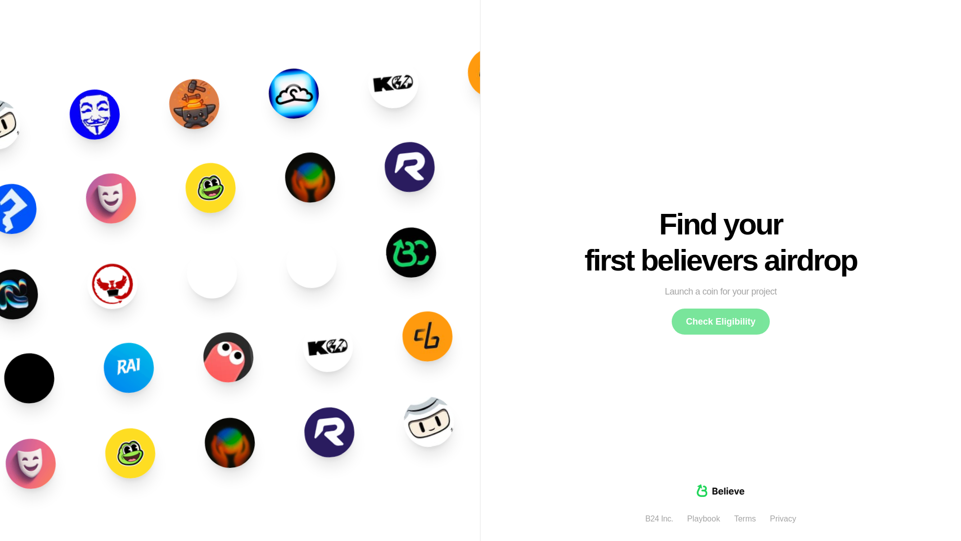 website screenshot of https://get-believe.app/
