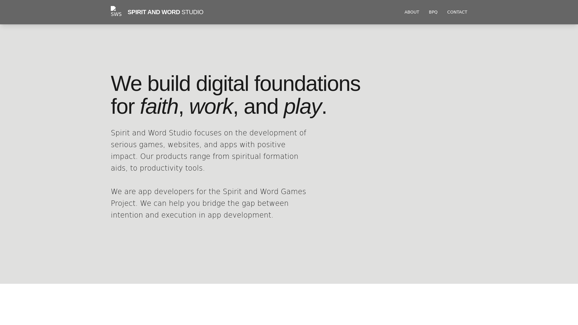 website screenshot of https://swstudio.pages.dev/