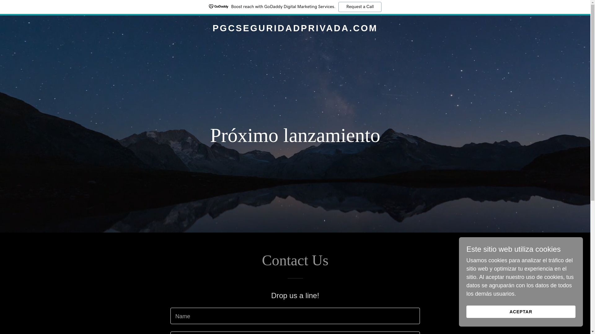 website screenshot of https://pgcseguridadprivada.com/