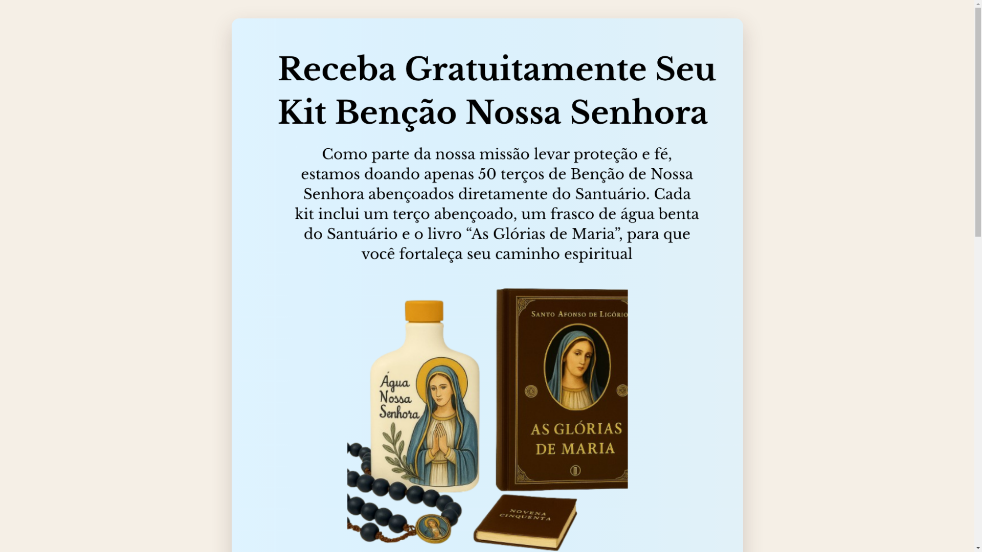 website screenshot of https://santuarionossasenhora.lat/