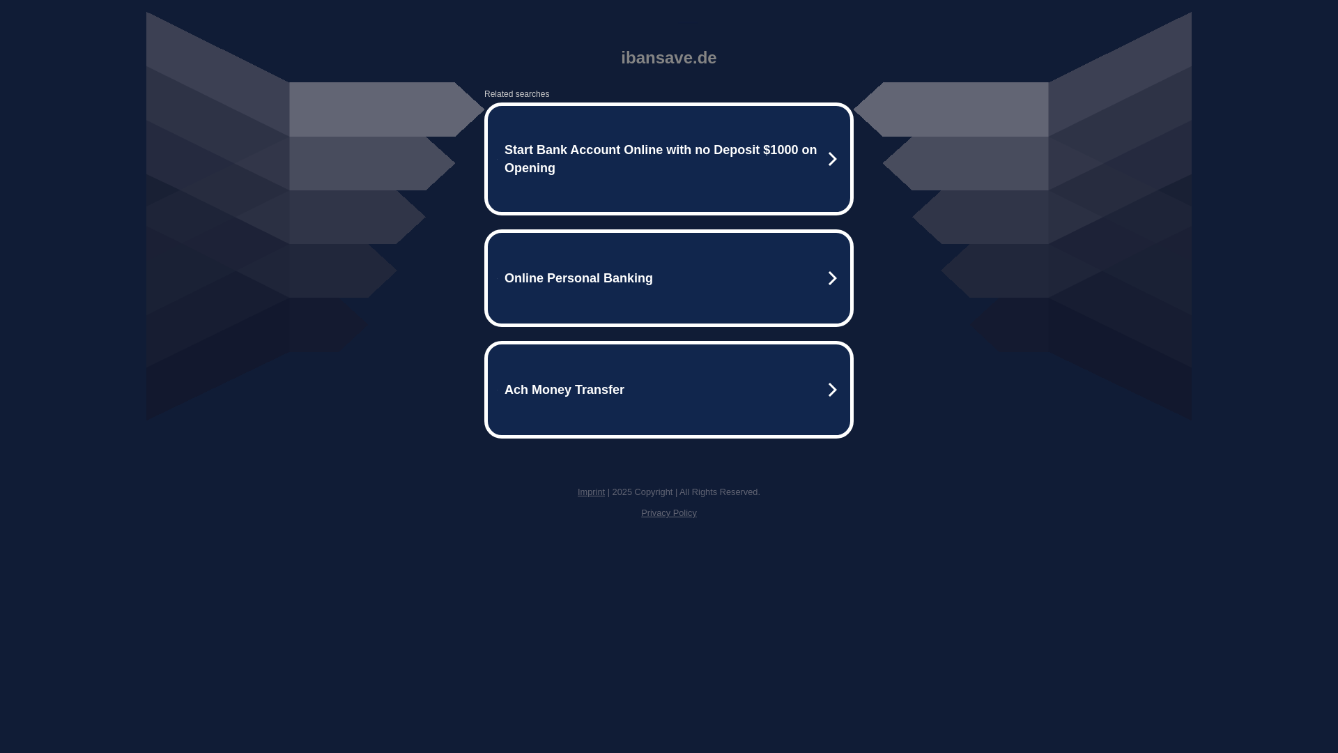 website screenshot of https://ibansave.de/