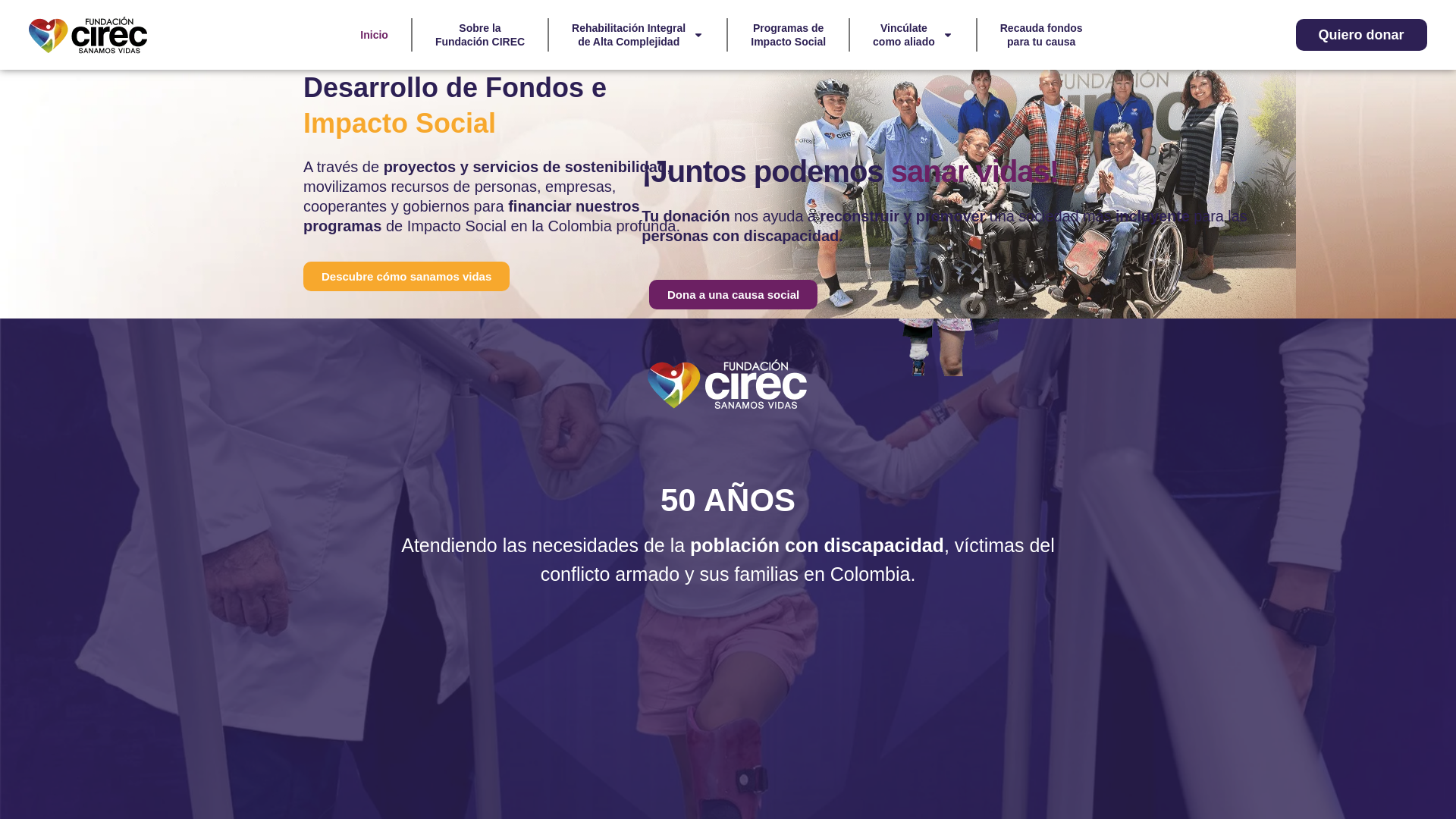 website screenshot of https://fundacioncirec.org/