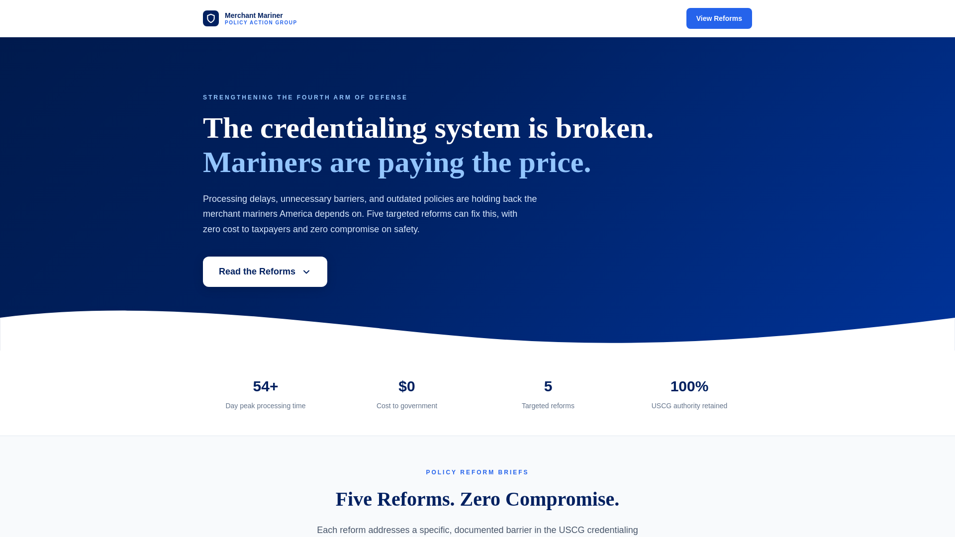 website screenshot of https://marinersmatter.org/