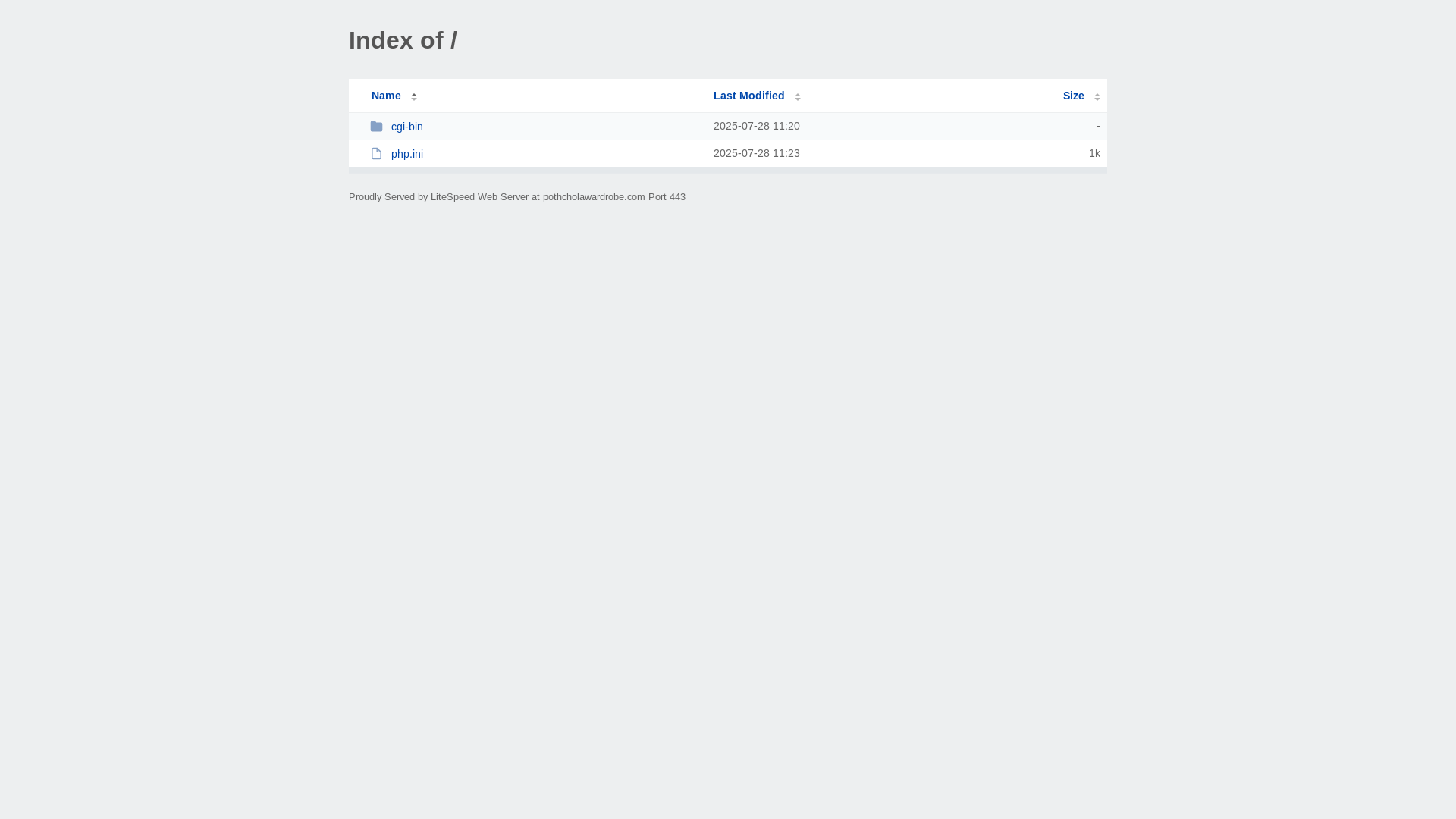 website screenshot of https://pothcholawardrobe.com/