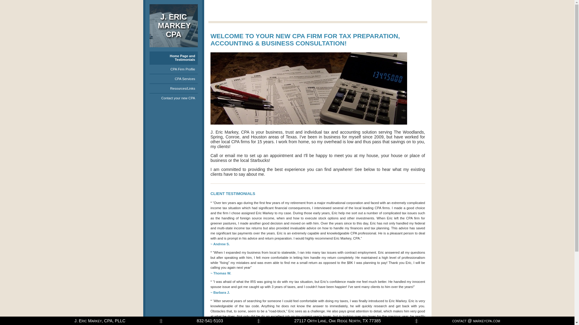 website screenshot of https://markeycpa-website.pages.dev/