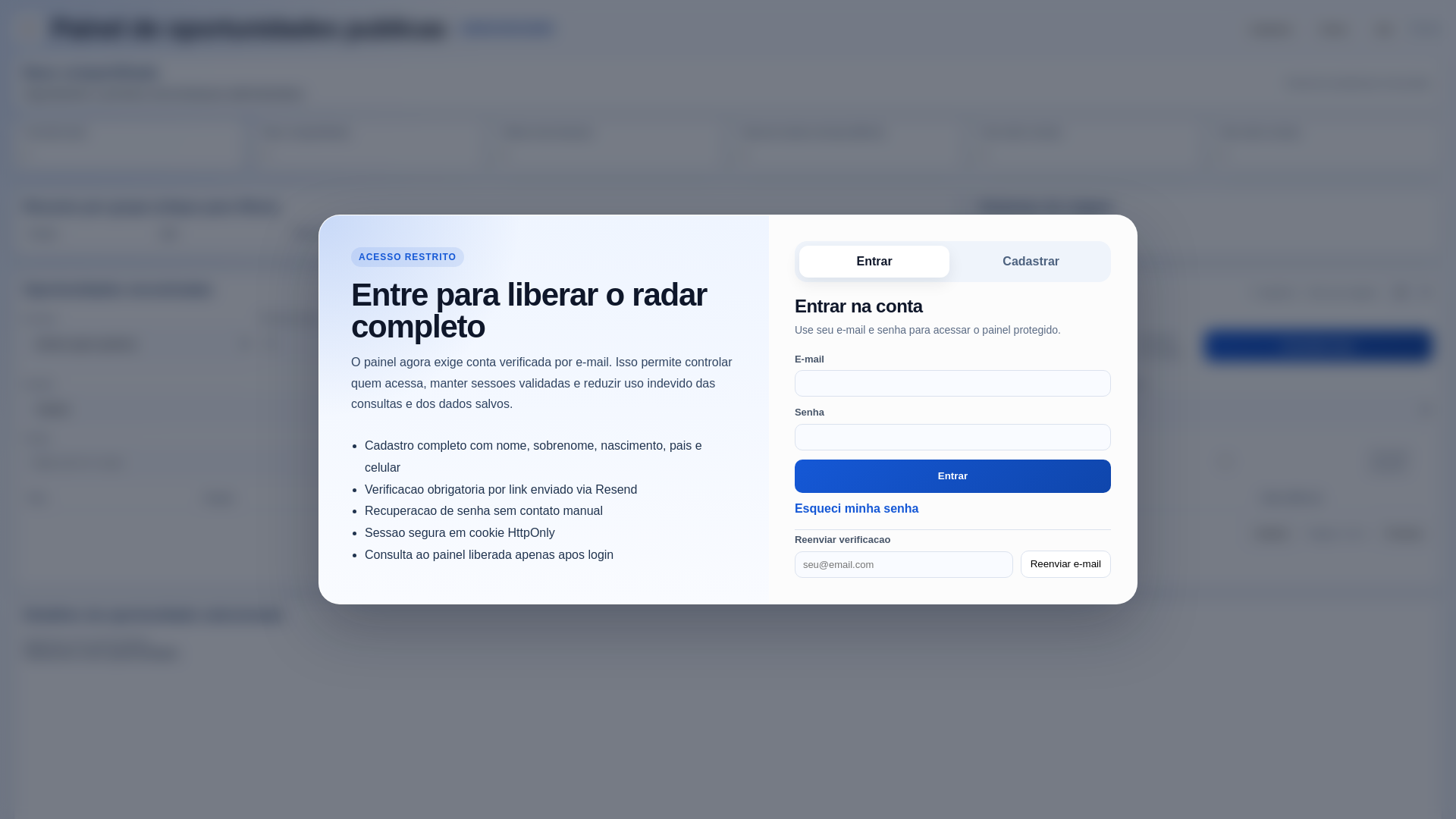 website screenshot of https://licitatudoai.com.br