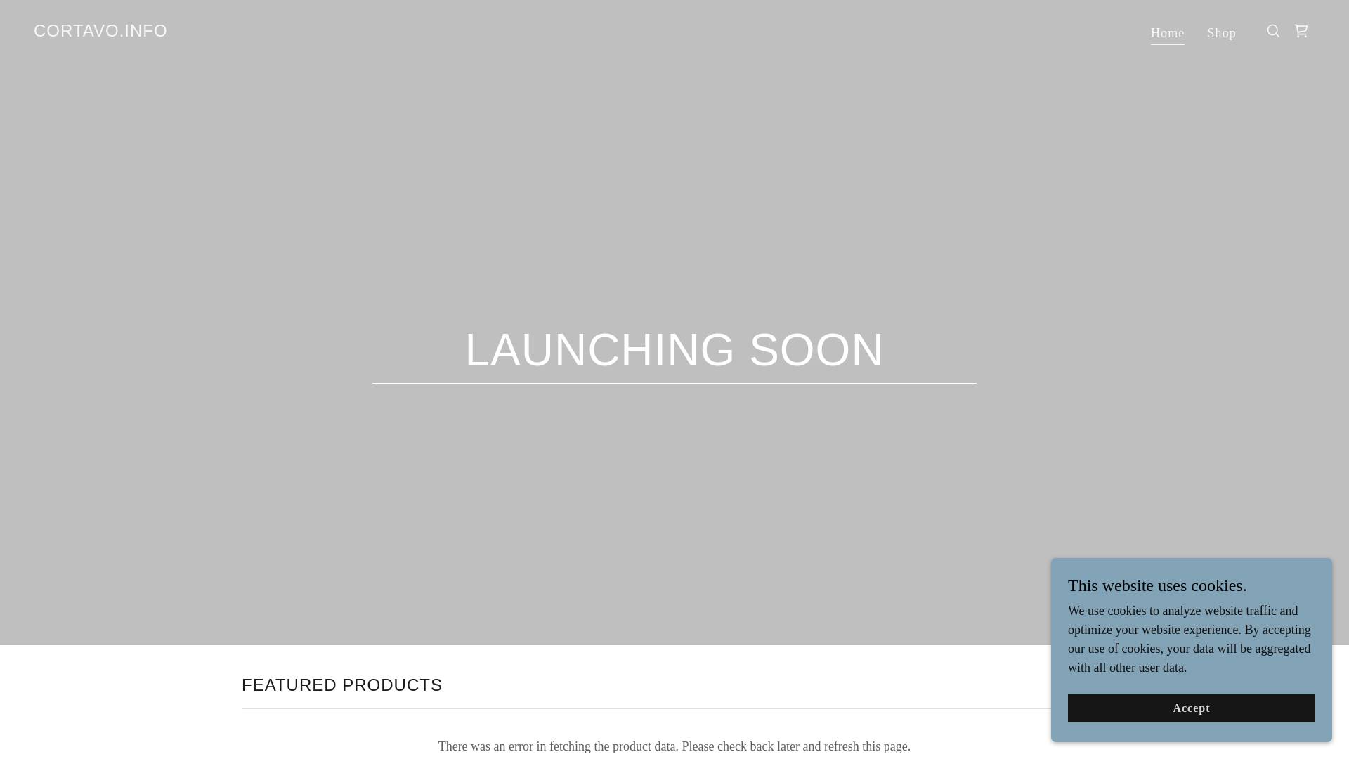 website screenshot of https://cortavo.info/